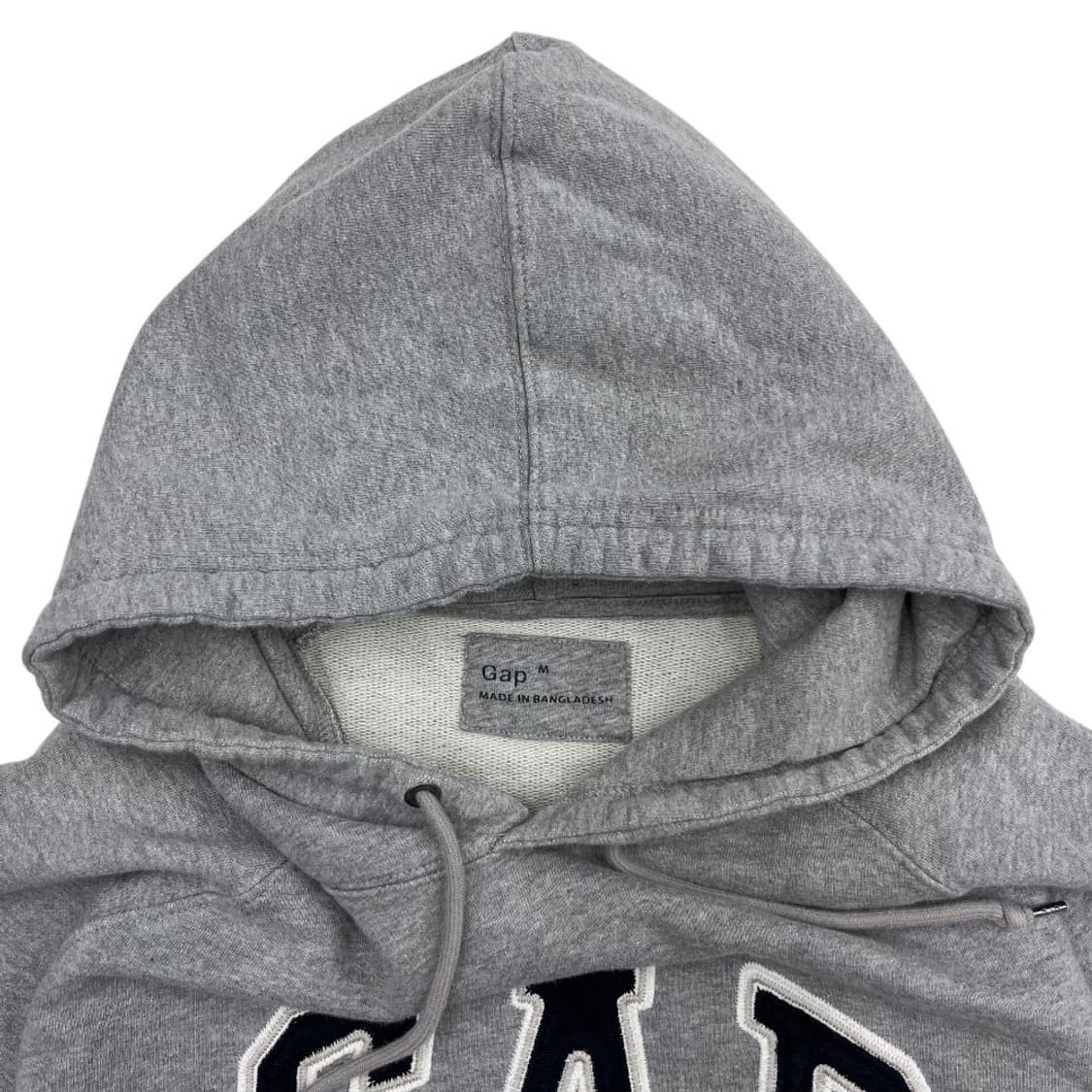 갭 센터로고 그레이 후드 M 상품이미지5