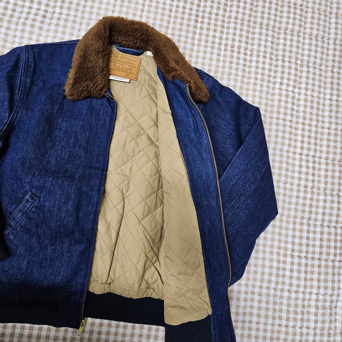 미착용 리바이스 데님 봄버 집업자켓 남자100 상품이미지6