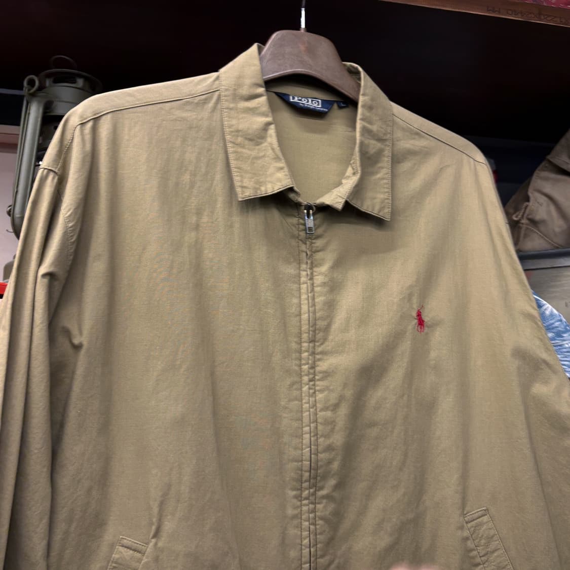 90s 폴로 랄프로렌 라이트 바이스윙 윈드브레이커 진베이지 N684 상품이미지3