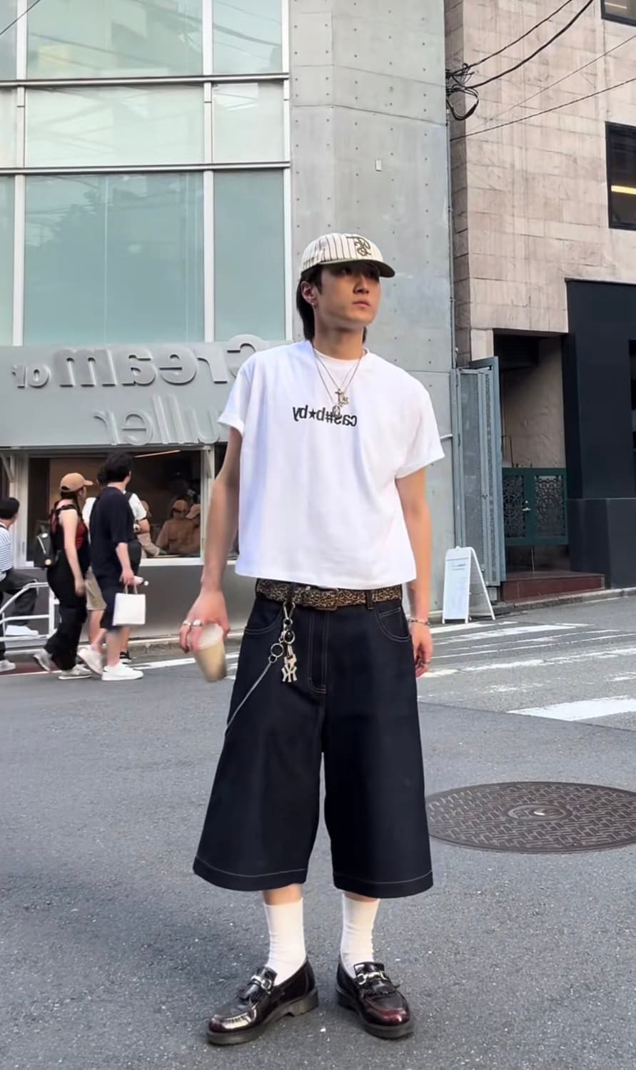 Cashbaby 크롭 반팔 white 상품이미지2