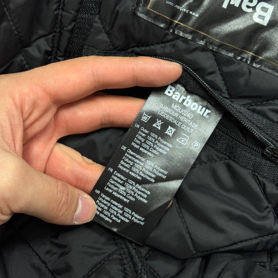 바버 리데스데일 헤리티지 퀼팅자켓 M 상품이미지7
