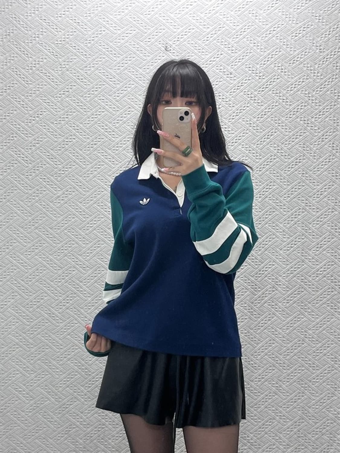 아디다스 올드스쿨 레트로 캐주얼 럭비 카라 롱슬리브 M C12556 상품이미지1