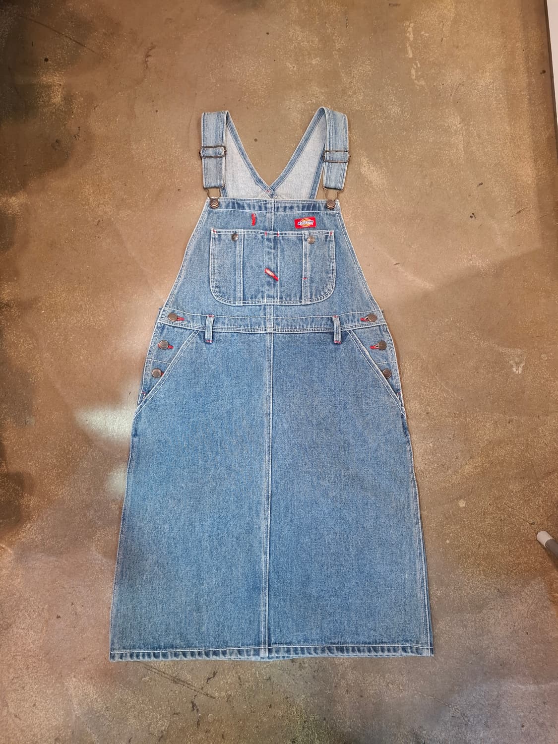 디키즈 데님 멜빵 원피스 상품이미지1