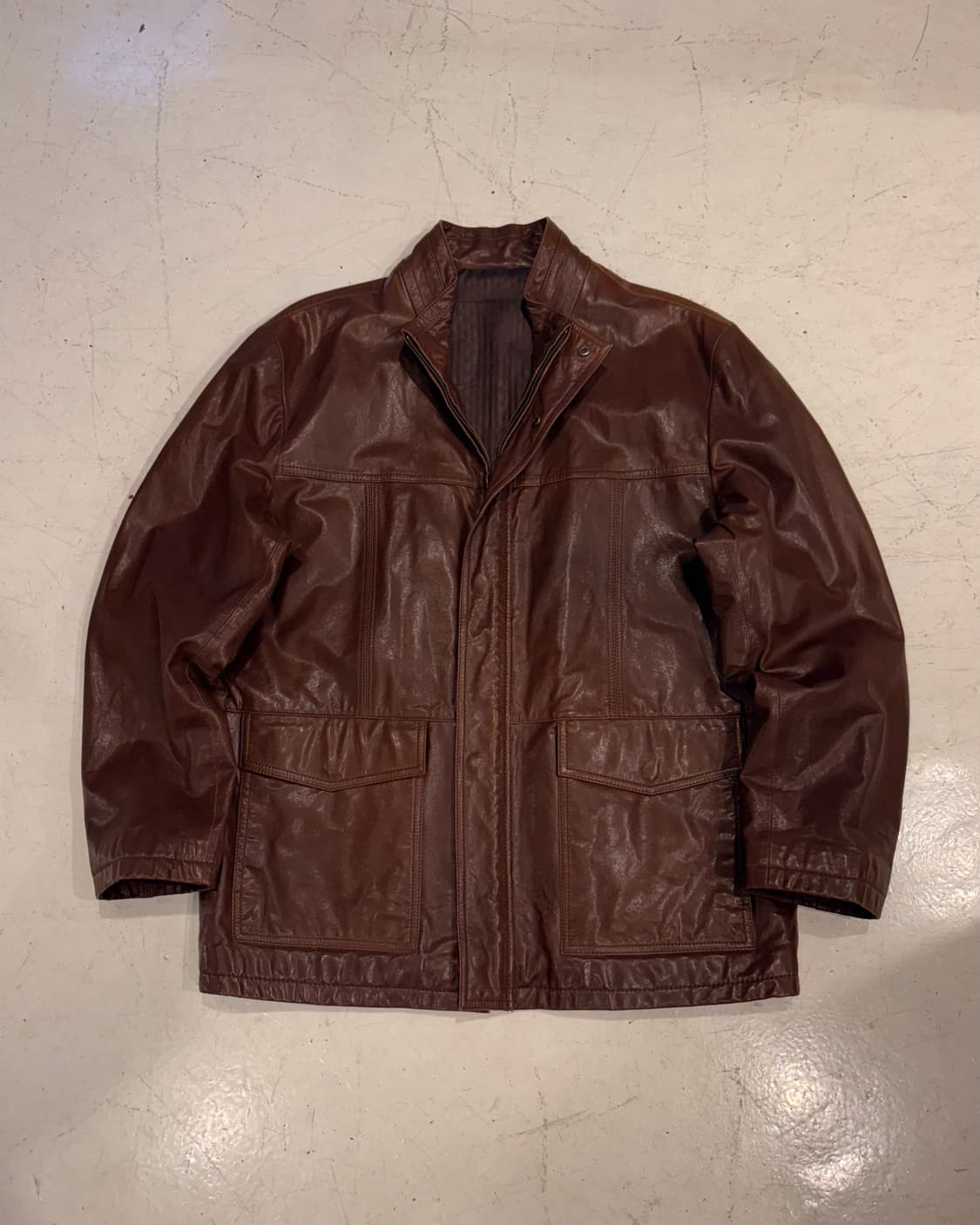 00s LONDI brown Nonkara sheepskin jacket 상품이미지1