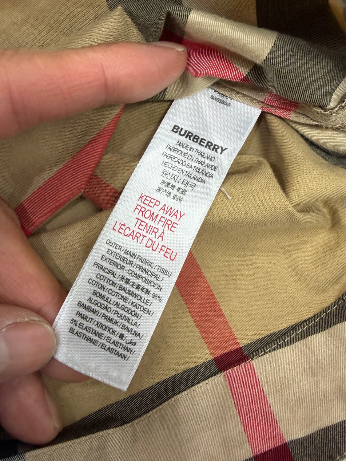 정품) 버버리 키즈 신형 노바체크 반팔 원피스 8Y 상품이미지7