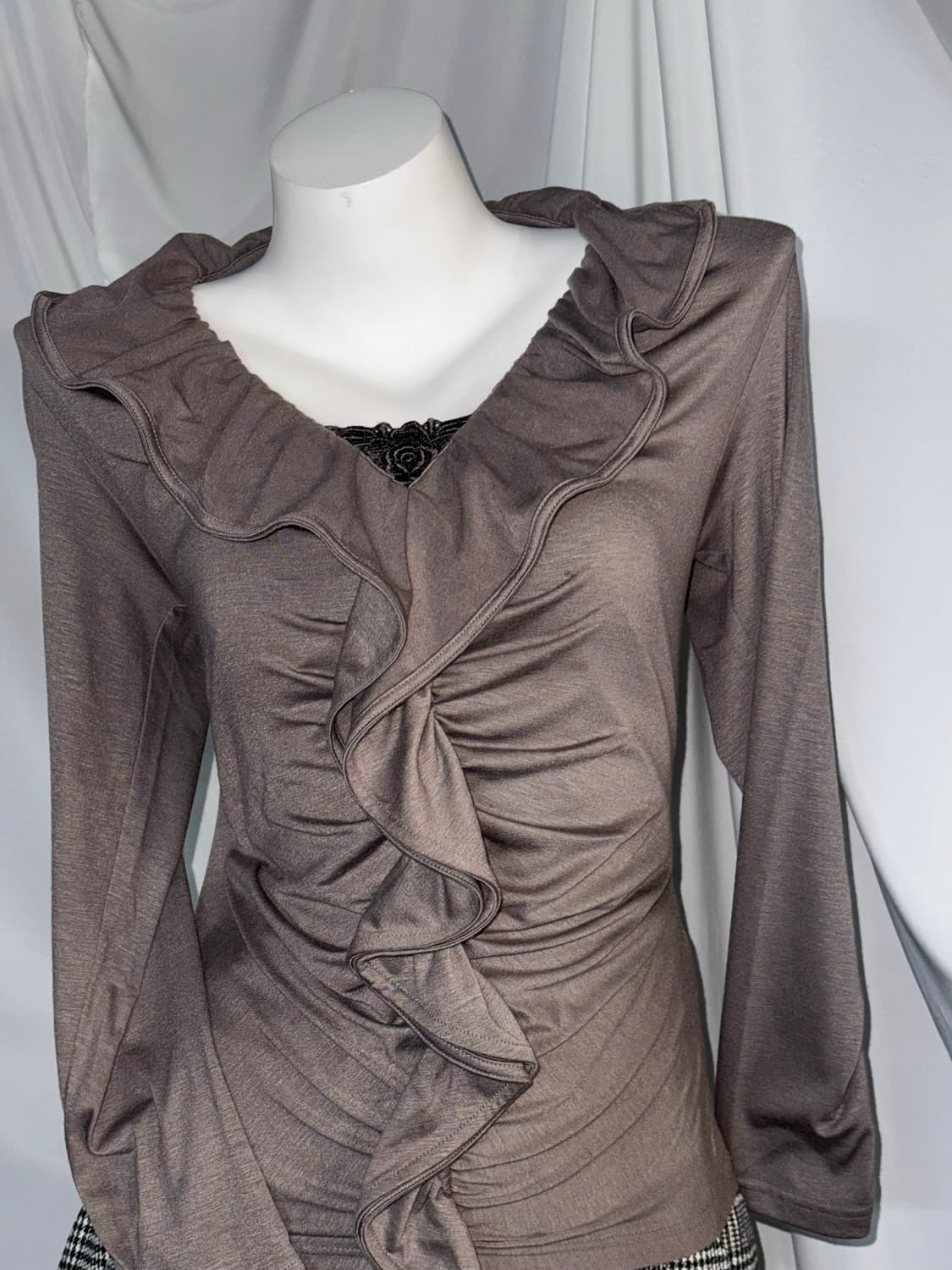 나폴레옹자켓 Y2k 카키 그런지 셔링 코디세트 상품이미지6