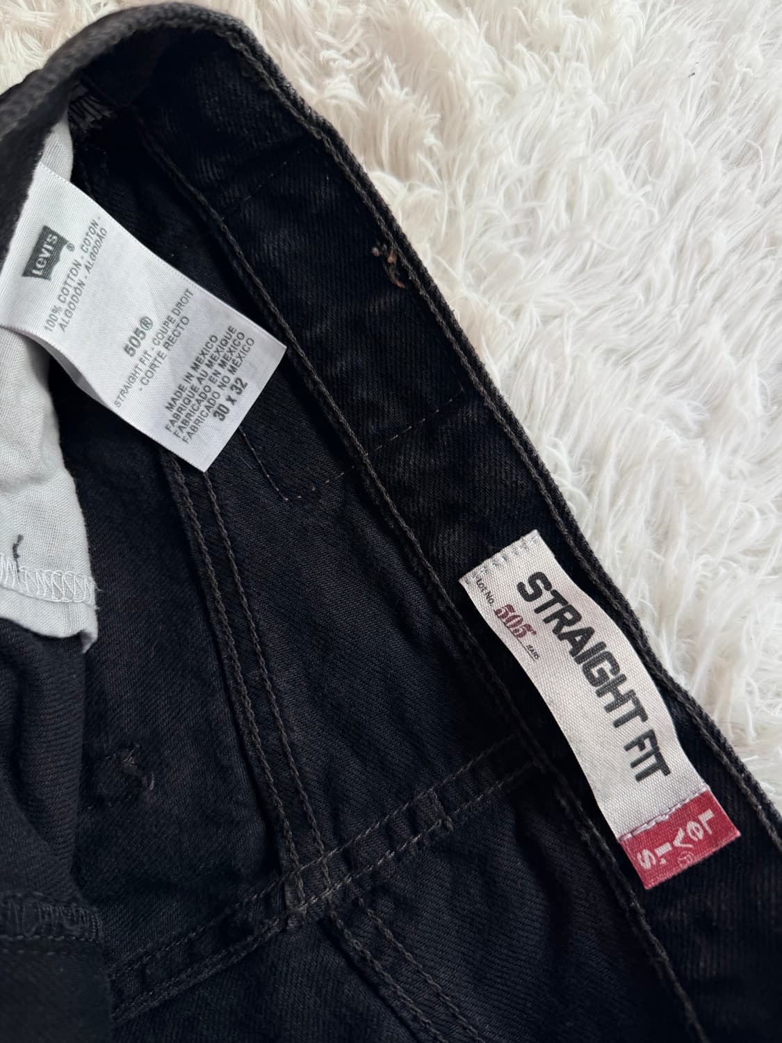 리바이스 505 스트레이트 핏 블랙진 (W30 L32) 상품이미지7