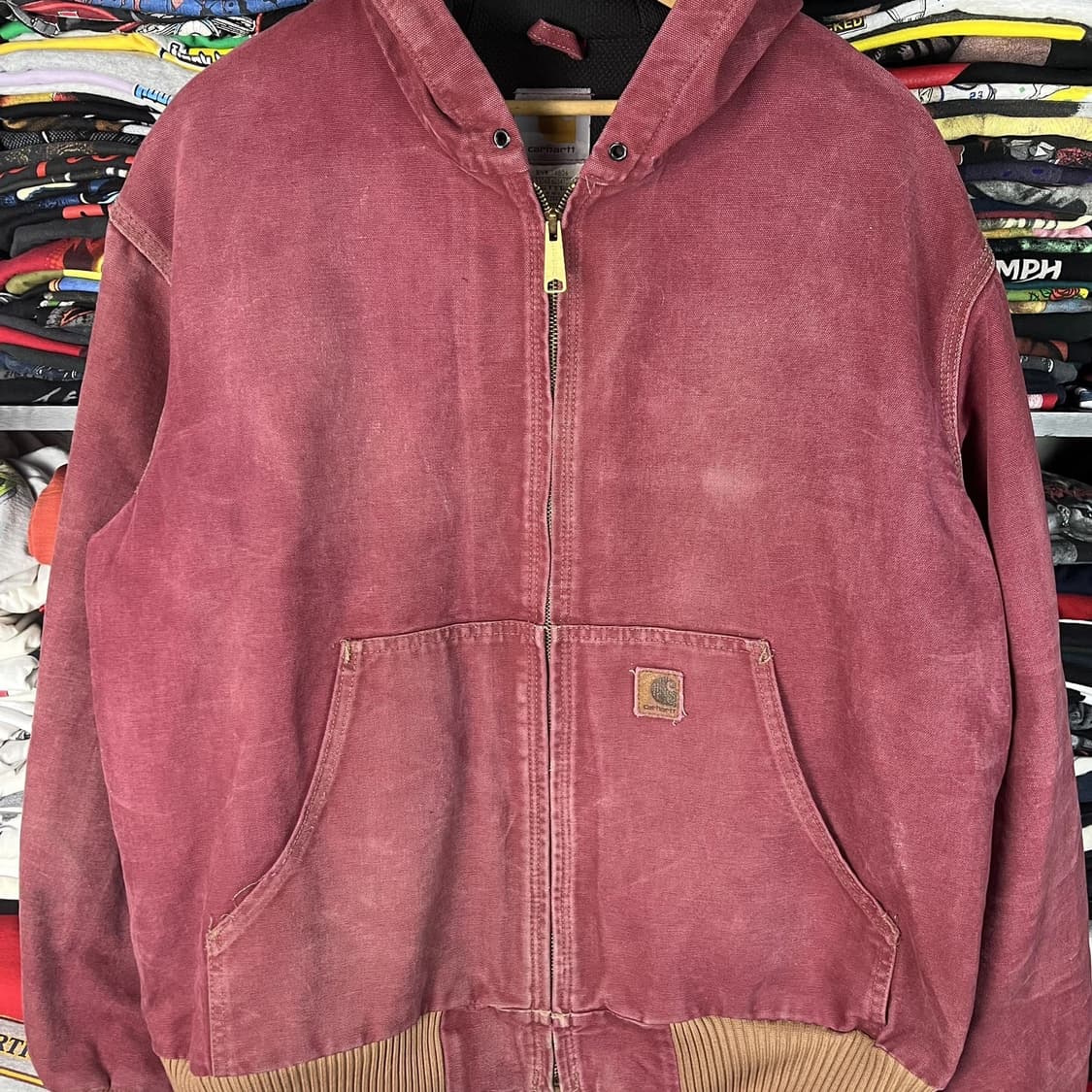 칼하트 J168 캔버스 자켓 카멜 상품이미지2