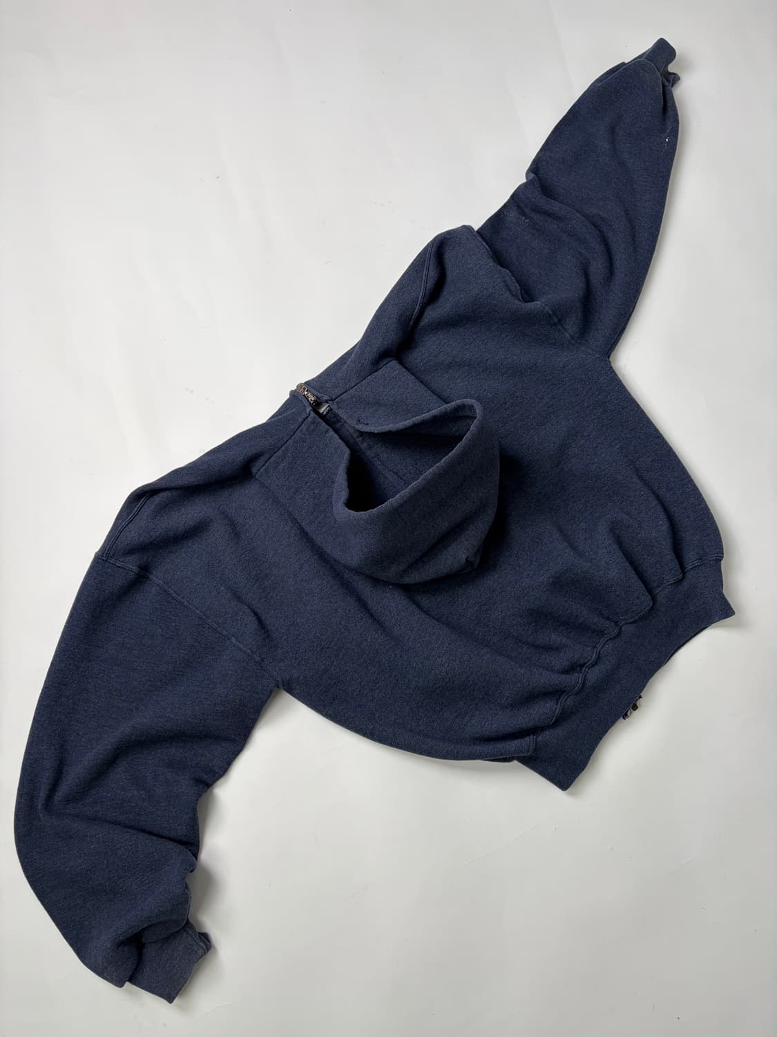 90s Russell Zip Up Hoodie (charcoal blue 상품이미지2