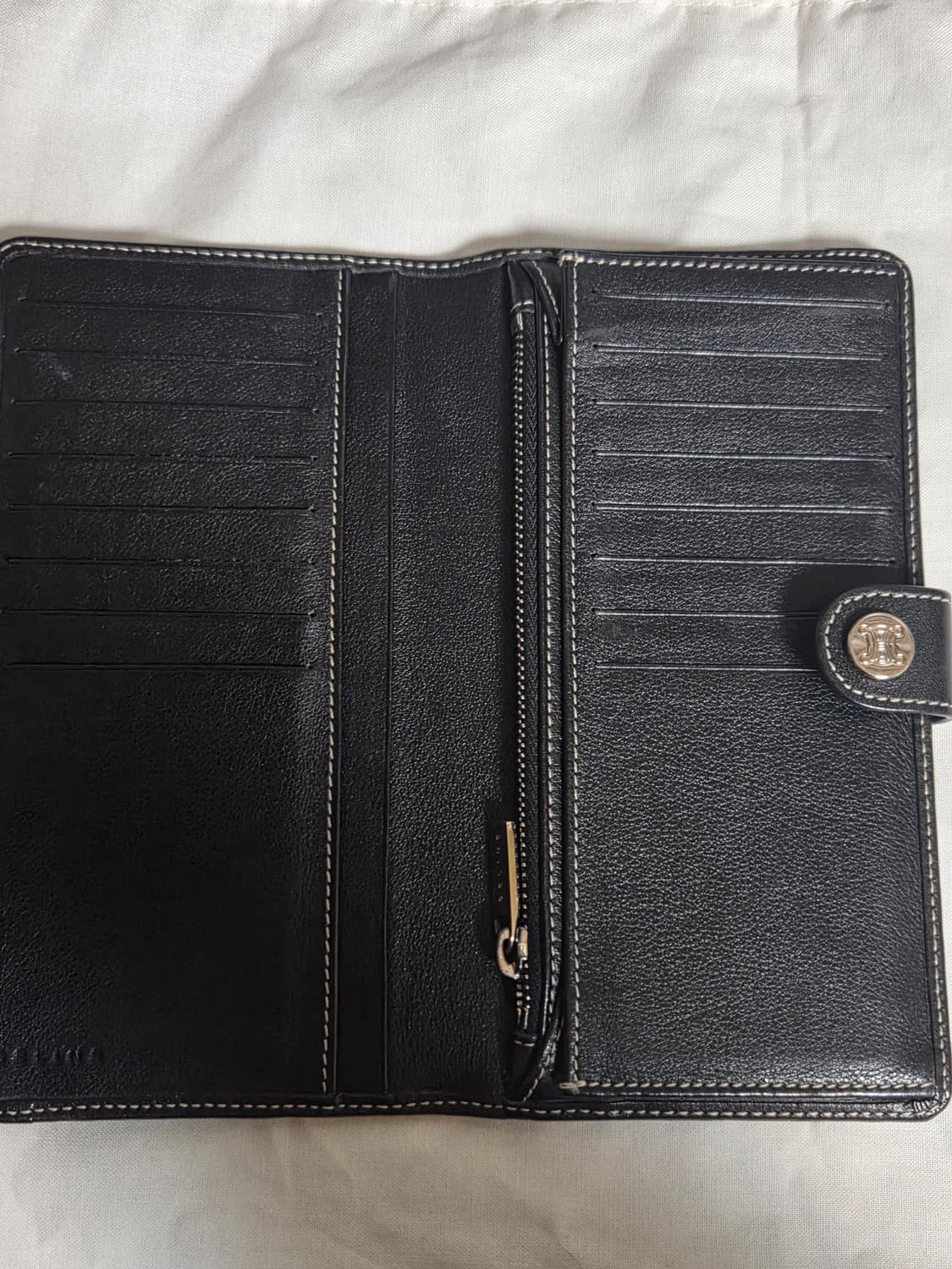 [정품] 셀린느 트리오페 클래식 캔버스 레더 장지갑 상품이미지4