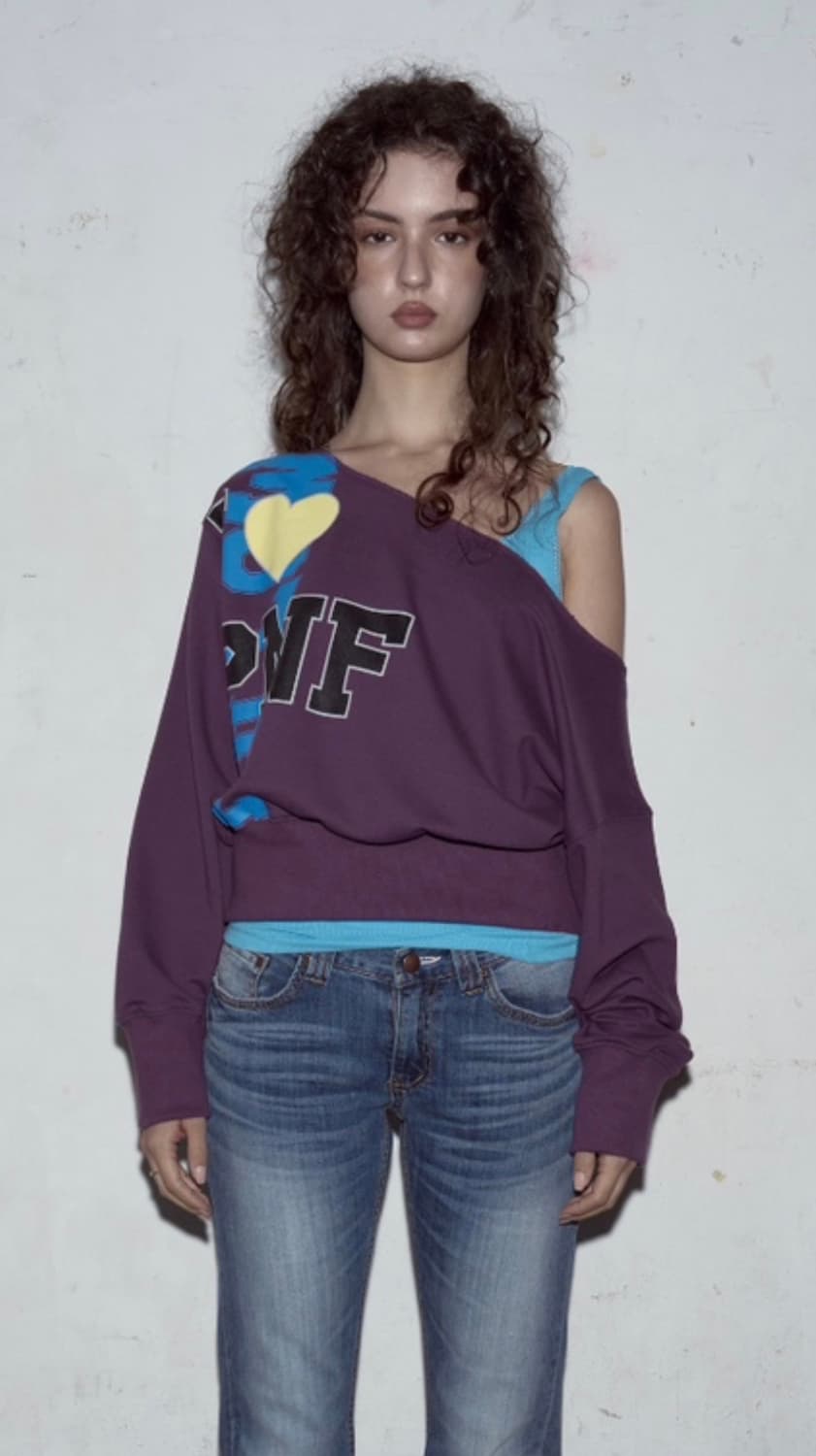 플리즈노팔로우 맨투맨 로고 스웻셔츠 상품이미지1