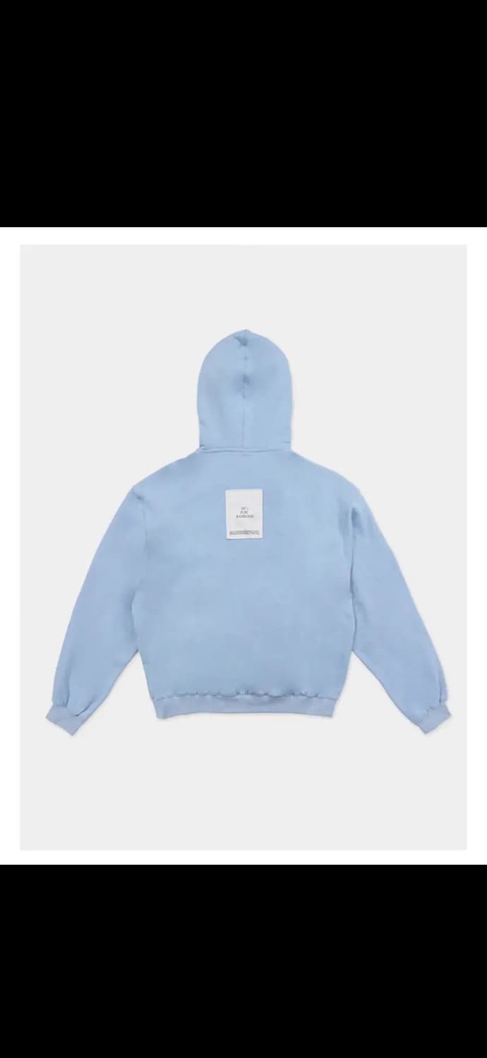 [새상품]배드블러드 pure 후드 라지핏 - 라이트블루 M 상품이미지5