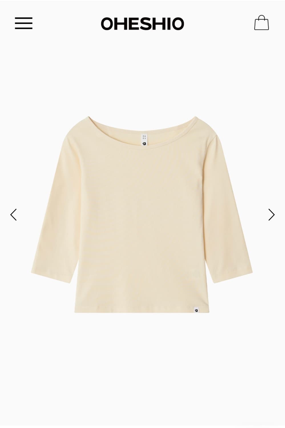 오헤시오 BASIC 3/4 SLEEVE T-SHIRT 상품이미지1