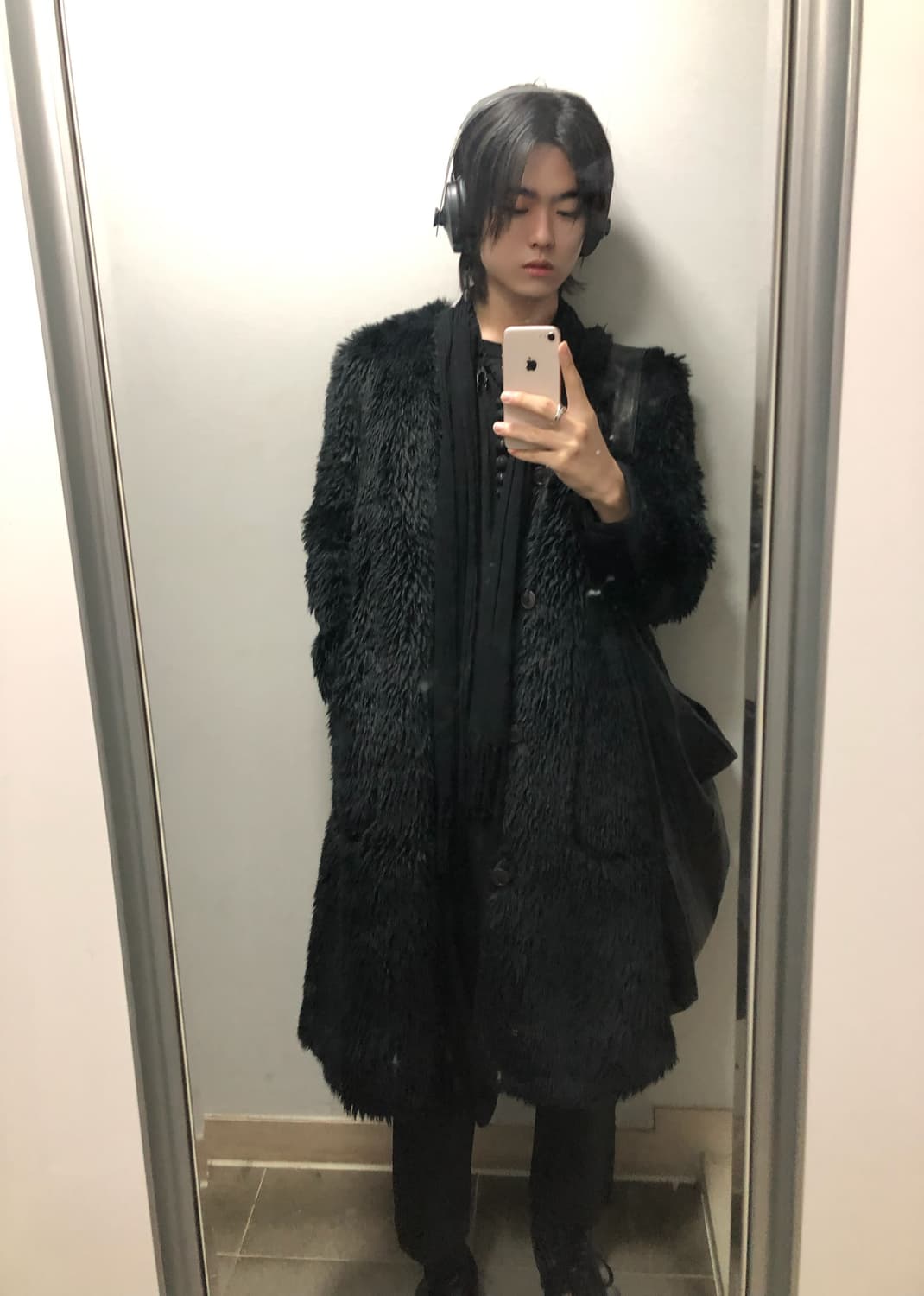 꼼데가르송 옴므 플러스 퍼 롱코트 상품이미지2