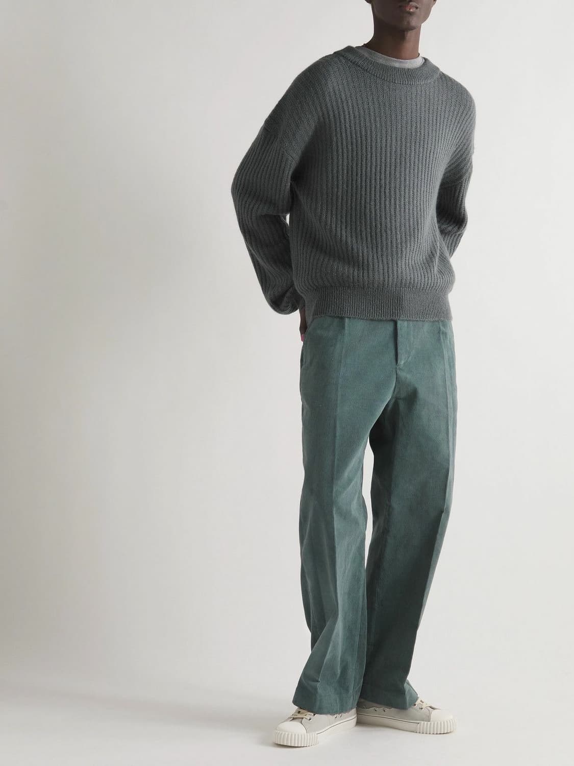 골지 울니트100_블루 (남성46) 상품이미지2