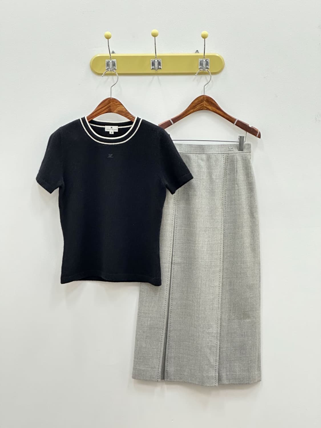 courreges / 꾸레쥬 블랙 캐시미어 니트   상품이미지7