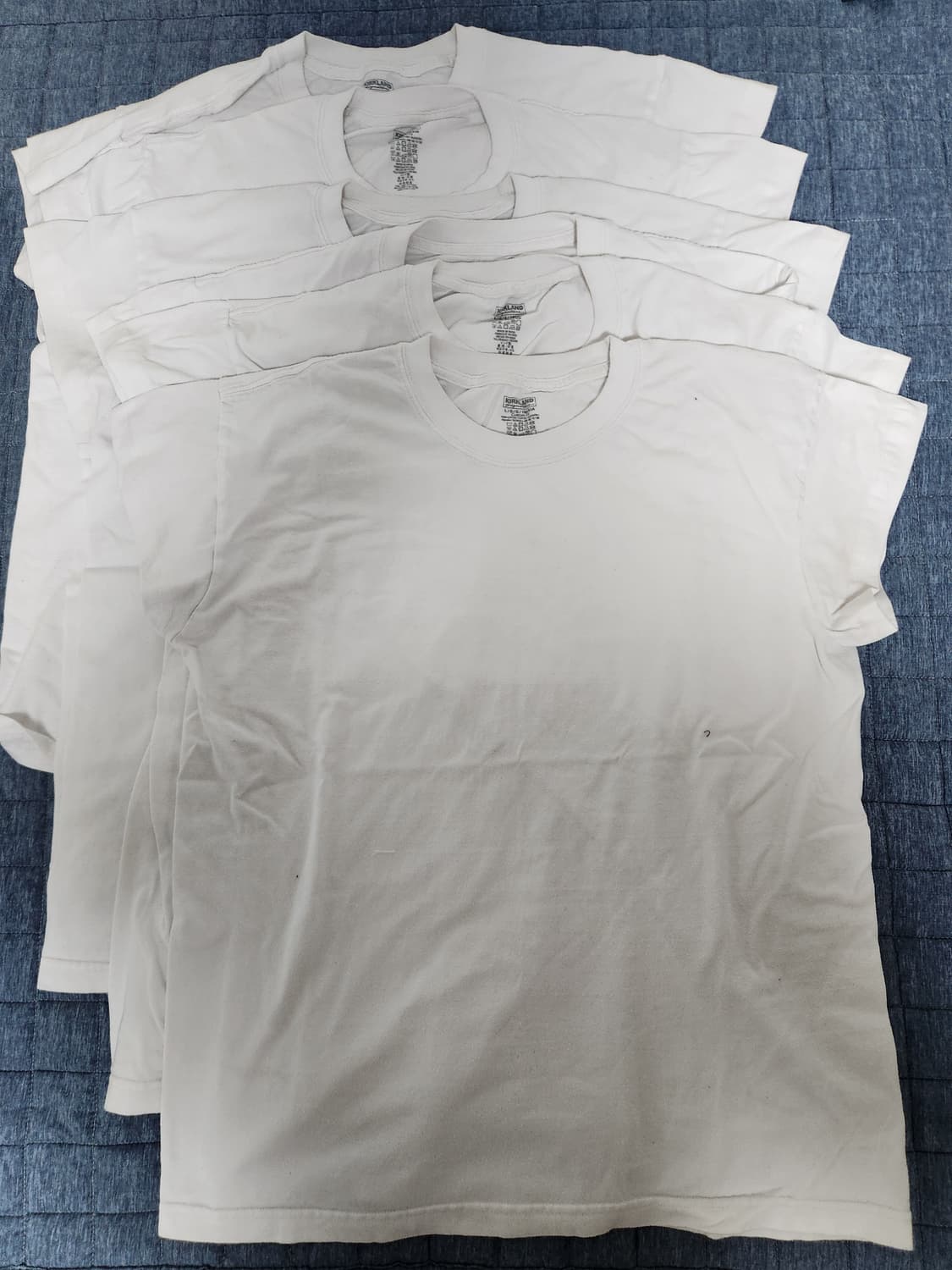 커클랜드 시그니춰 코튼 티셔츠 6매 일괄 상품이미지1