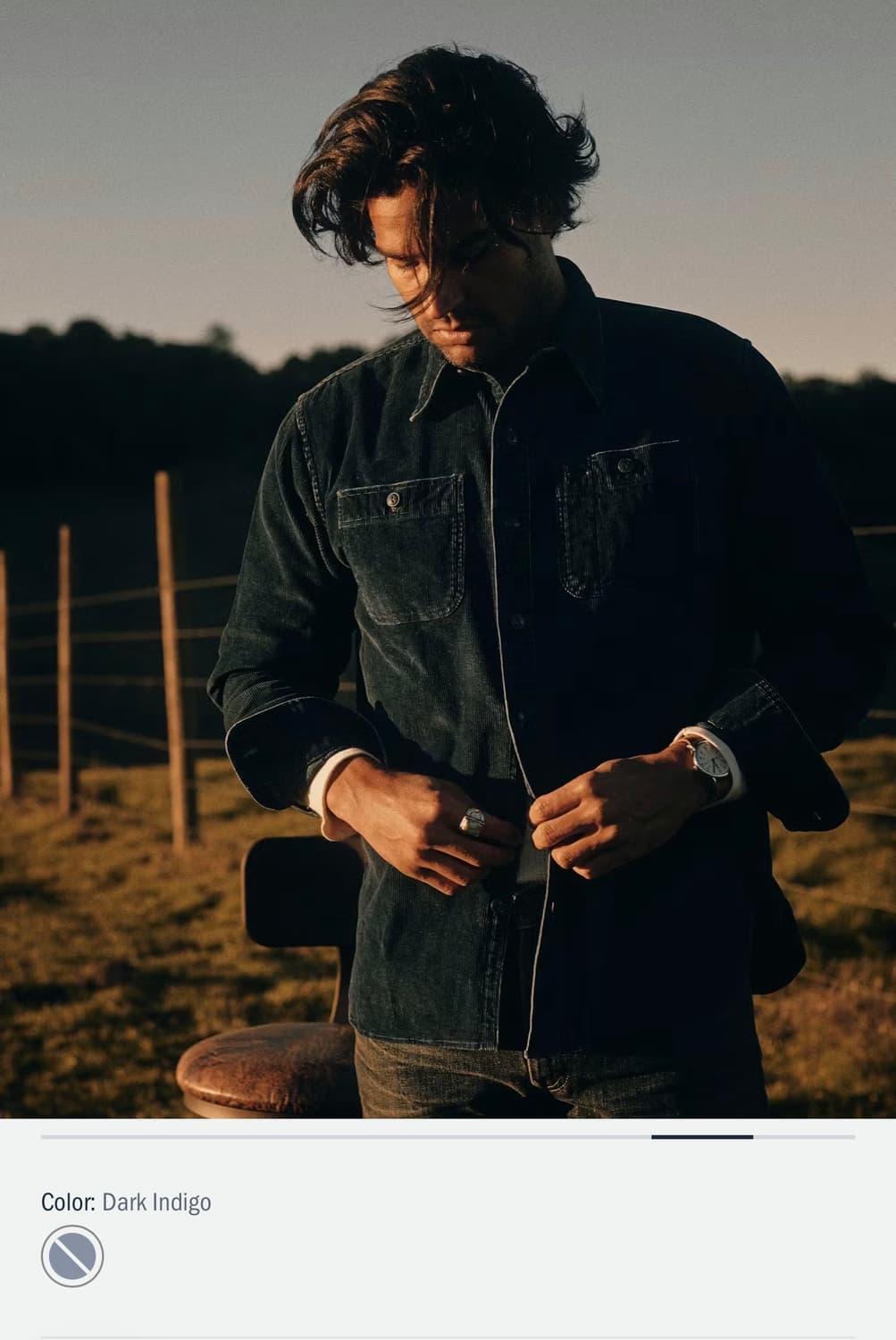 M/ RRL 더블알엘 코듀로이 복각 워크셔츠 상품이미지2