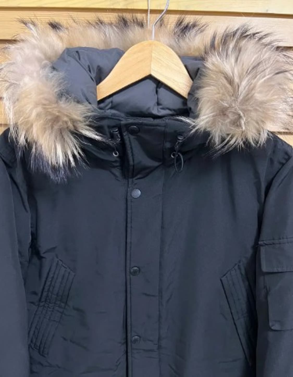 커버낫 남성 블랙덕다운야상패딩 L 상품이미지1