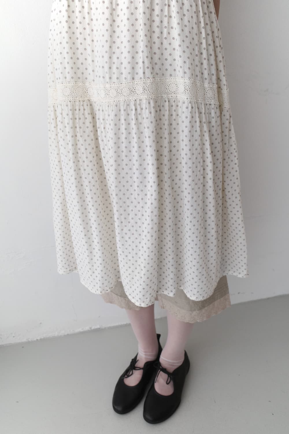dot sleeveless one-piece 상품이미지7