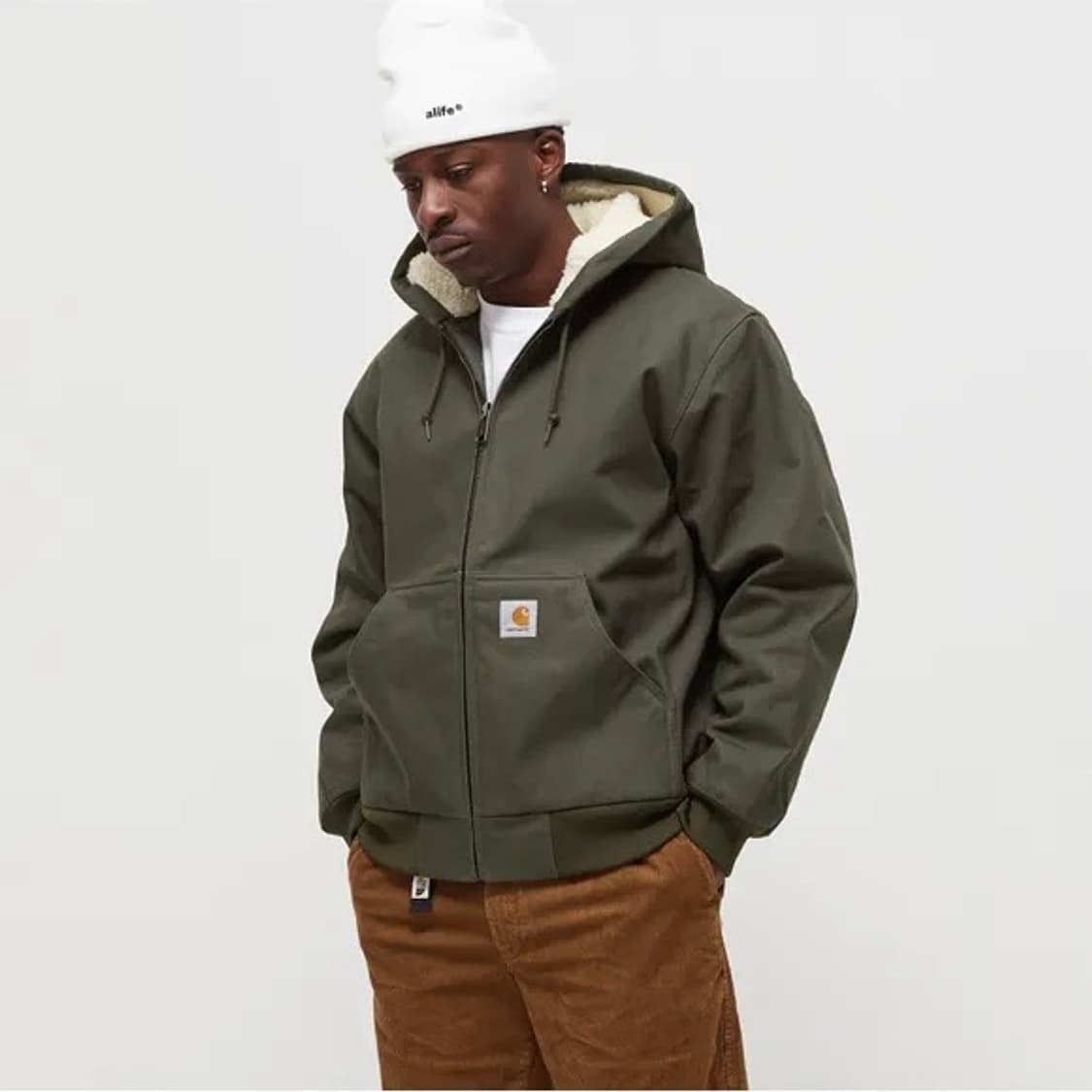칼하트 WIP 액티브 파일 쉐르파 워크 후드 자켓 상품이미지2