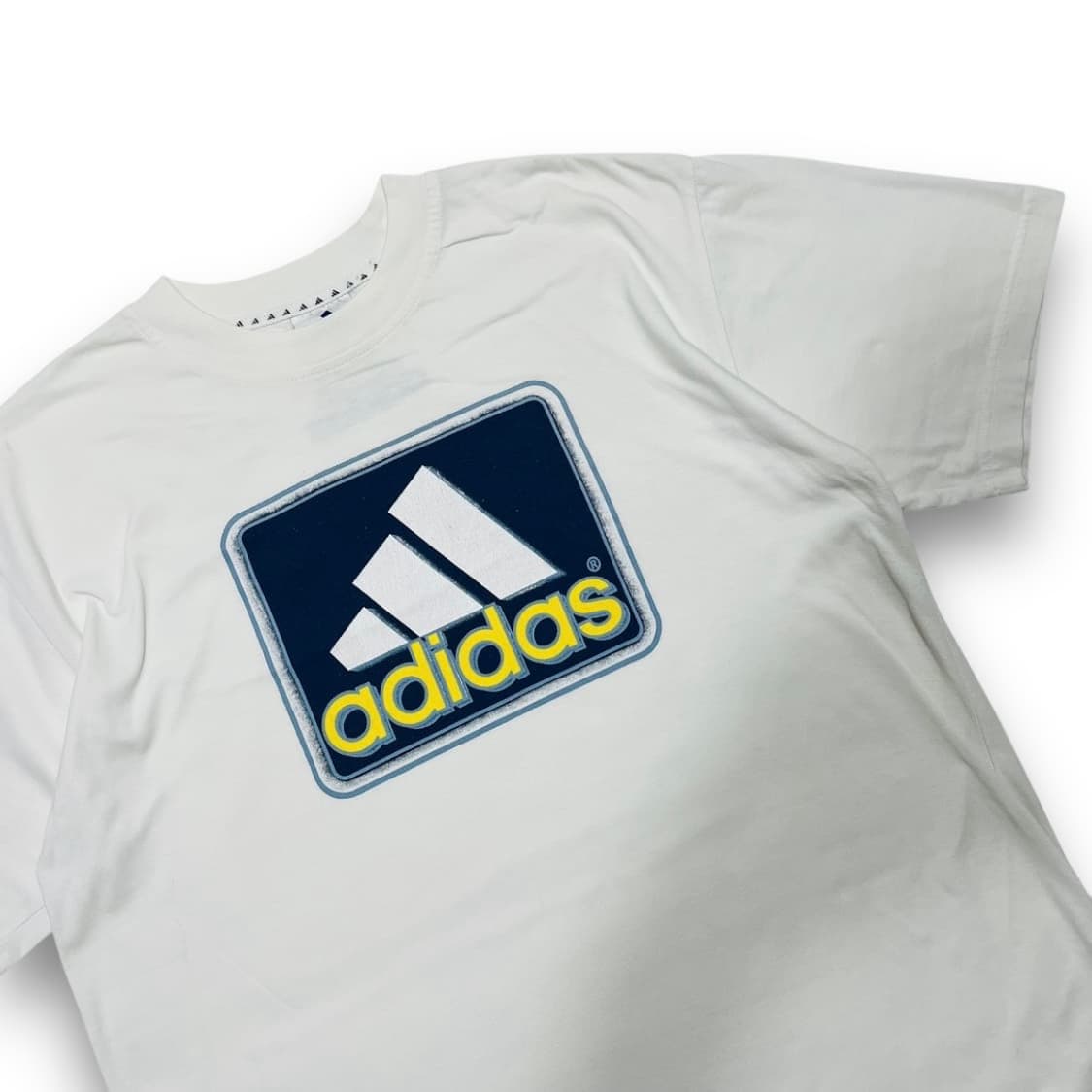 아디다스 90s 삼선 빅로고 화이트 올드스쿨 반팔 티셔츠 상품이미지2