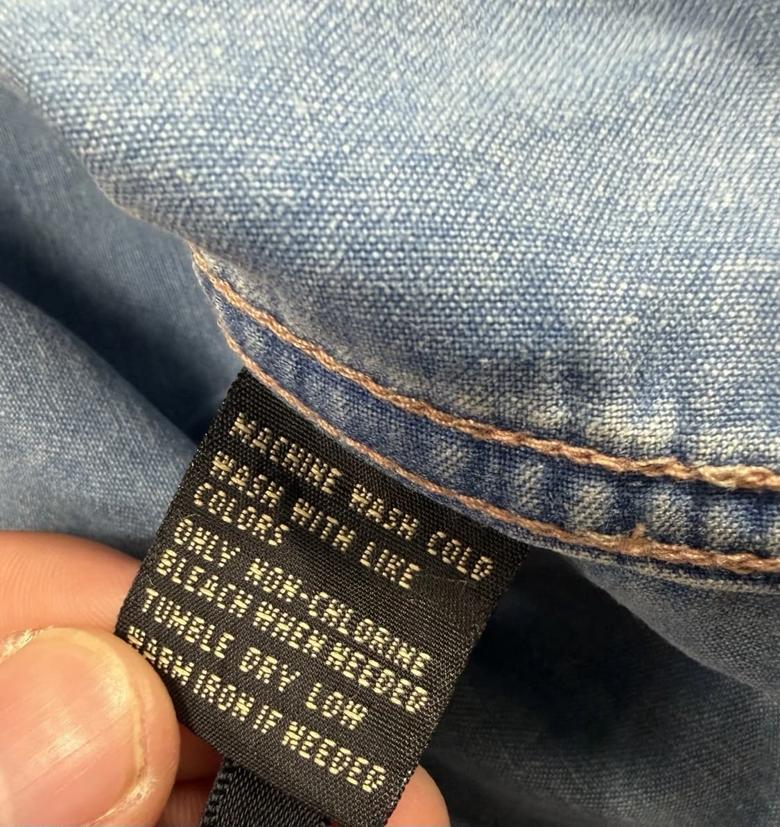 RRL 더블알엘 슬림핏 데님 웨스턴 셔츠 상품이미지7