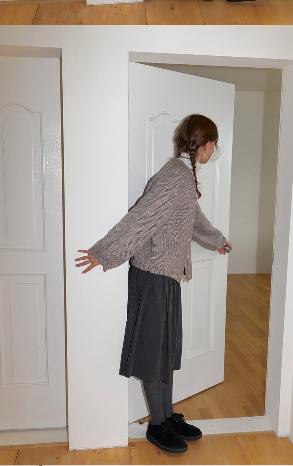 더미튼 미디 스커트 상품이미지3