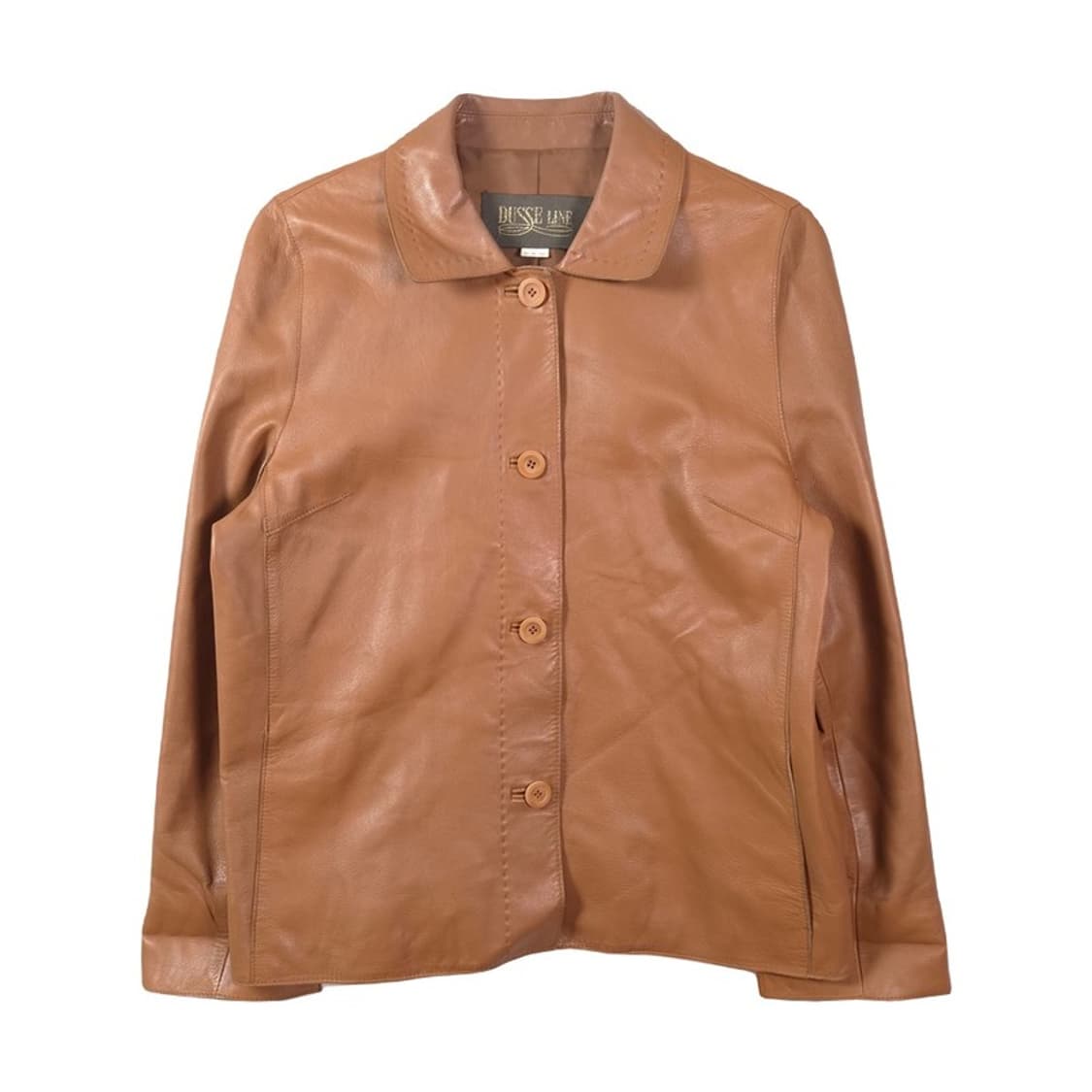 DUSSE LINE 리얼 램스킨 싱글 가죽 자켓 브라운 77 상품이미지1
