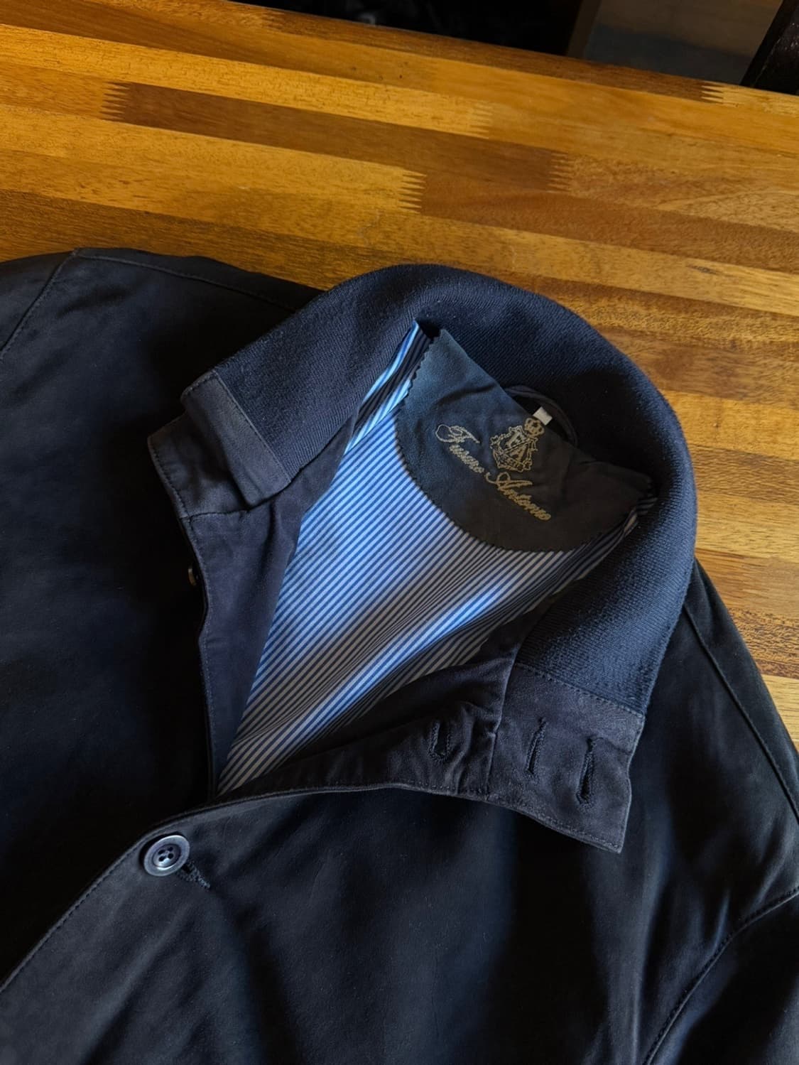 FUSARO ANTONIO 스웨이드 레더 해팅턴 자켓 100 상품이미지2