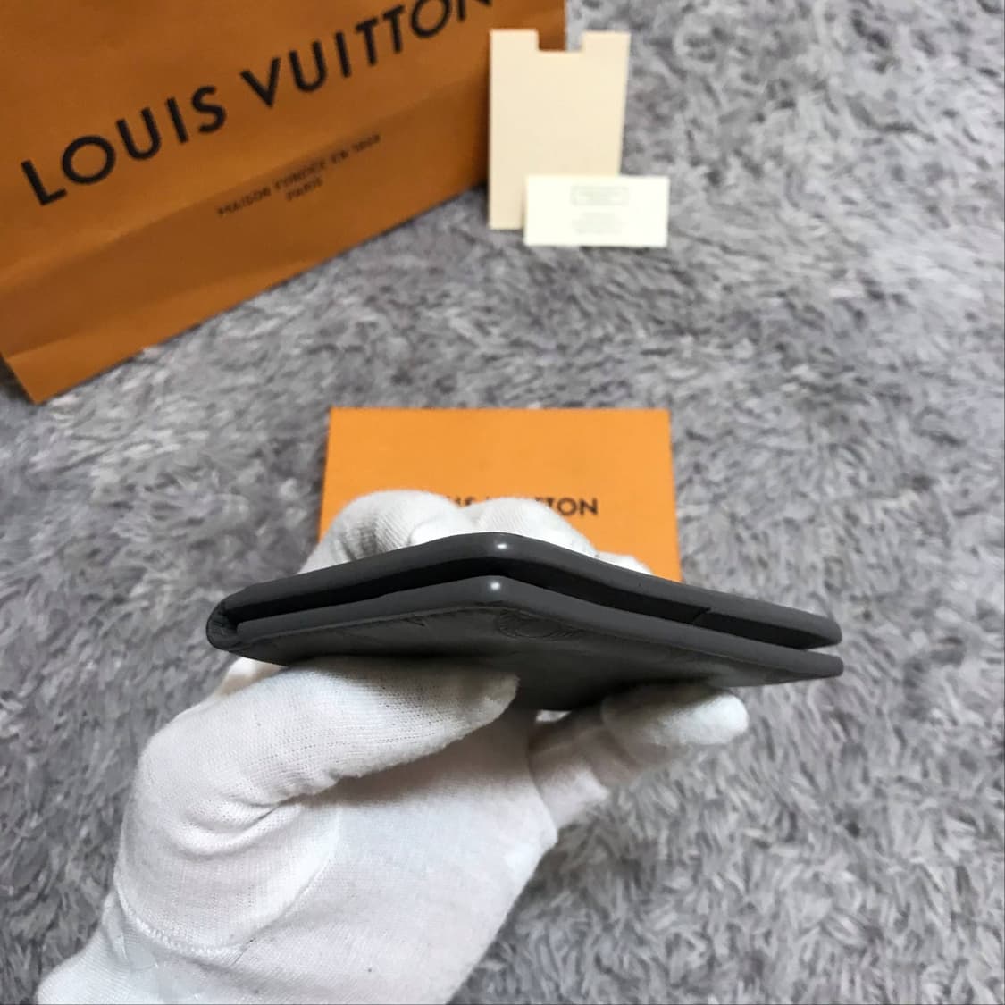 {클로젯}[풀구성]루이비통 쉐도우 오거나이저 앤트러사이트 그레이 카드지갑 상품이미지6