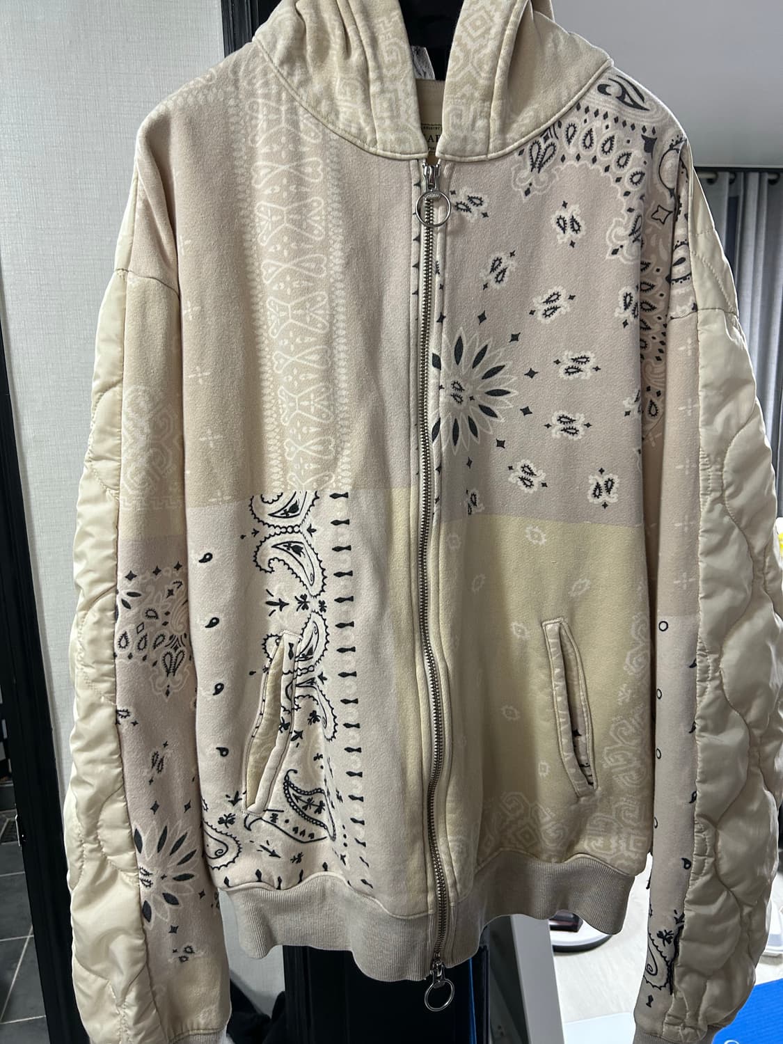 캐피탈 후드집업 아이보리 4사이즈 상품이미지1