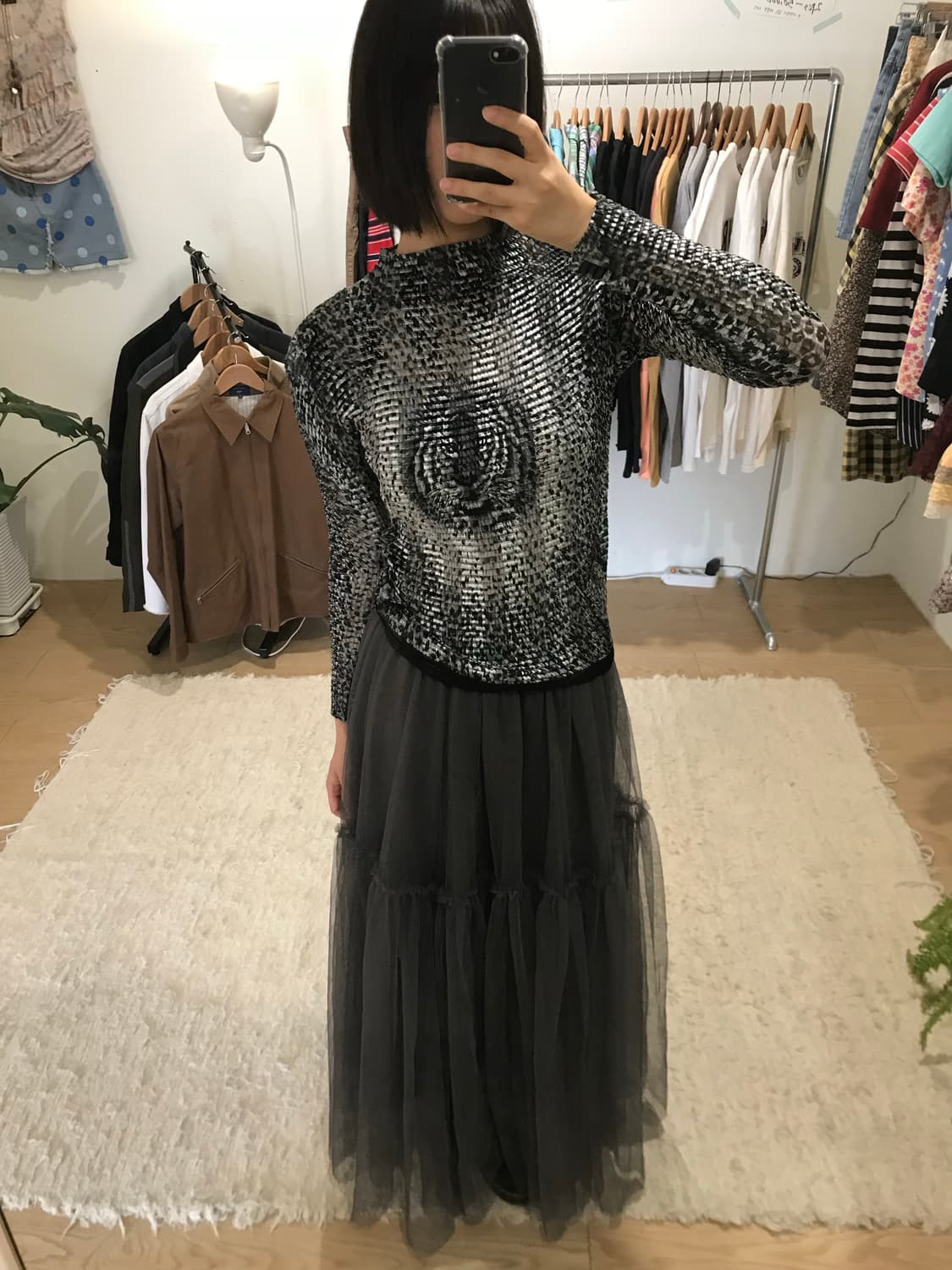 Vintage frill mesh skirt 상품이미지6