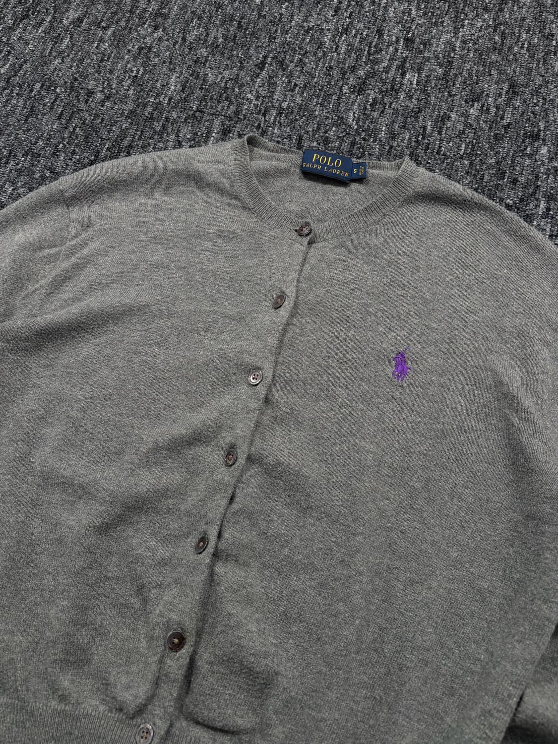 폴로 그레이 가디건 상품이미지4