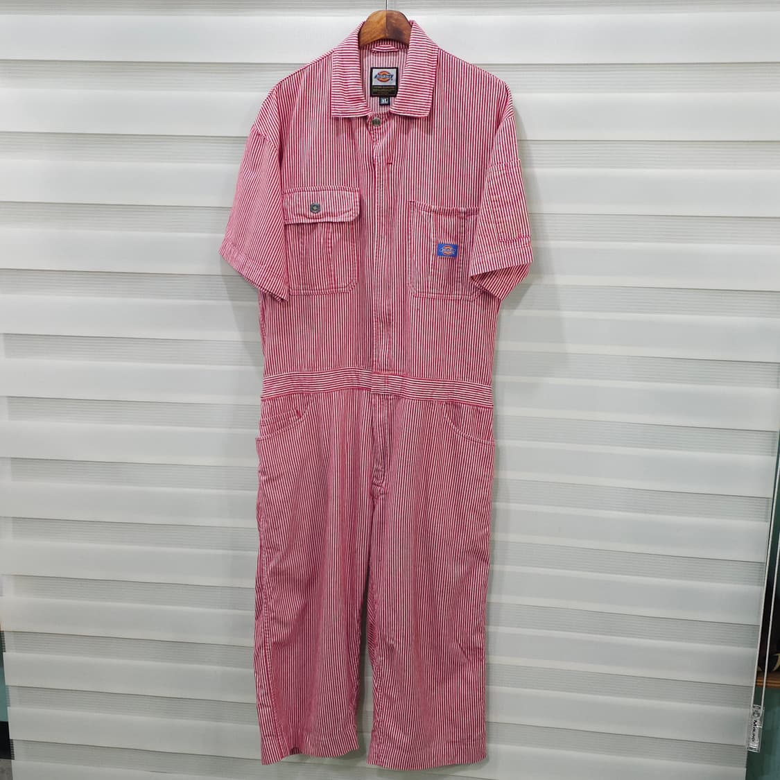 디키즈 스트라이프 점프수트- 실측확인 상품이미지1