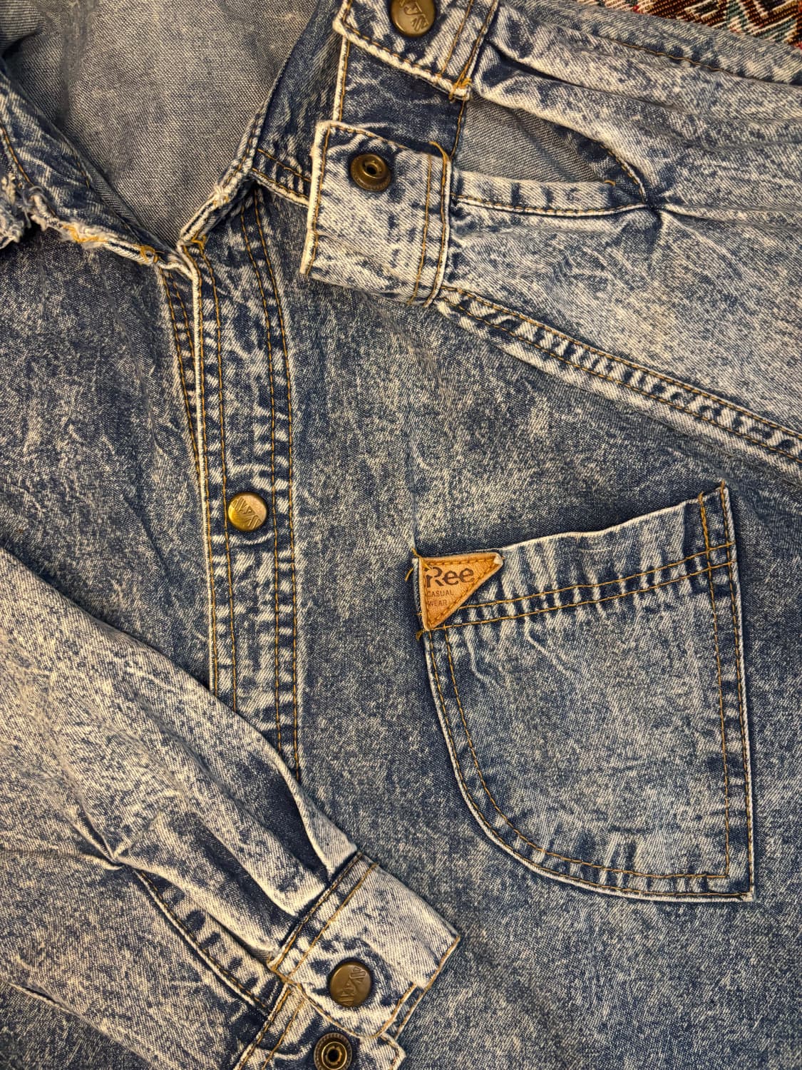 Lee 80s Vintage Acid Washing denim 상품이미지5