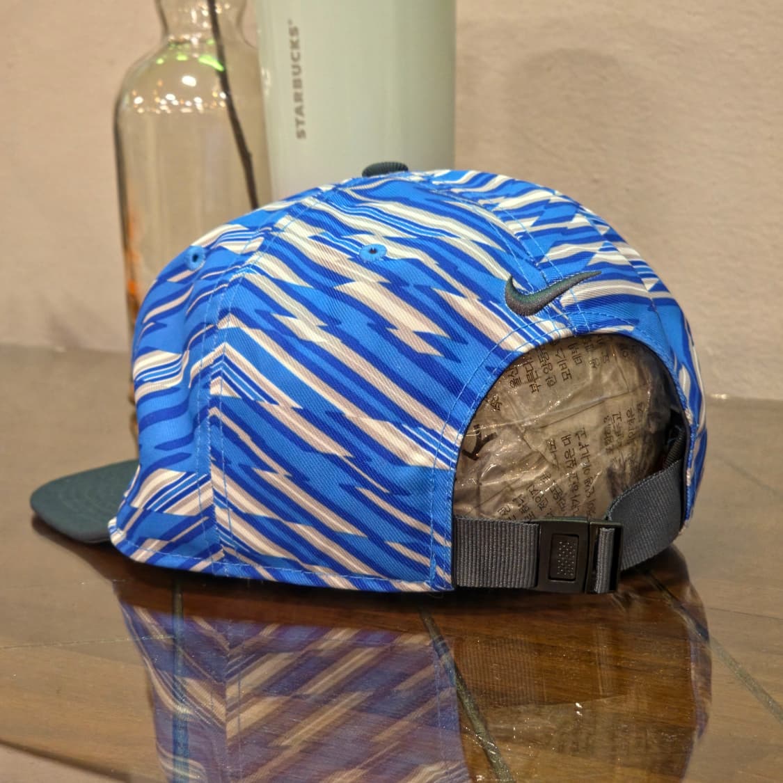 나이키 블루 패턴 스냅백 상품이미지3