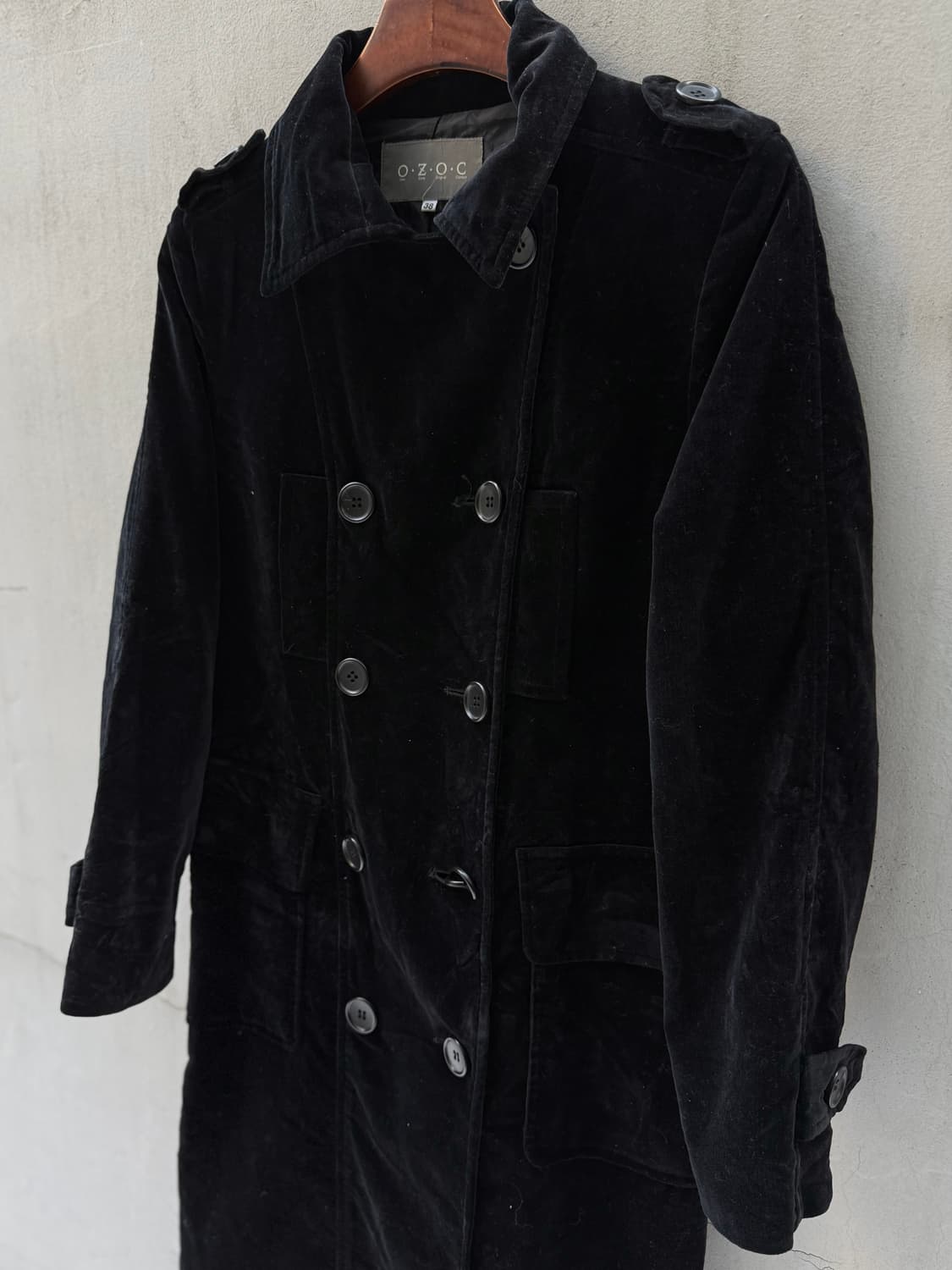 오조크 벨벳틴 코트 상품이미지6