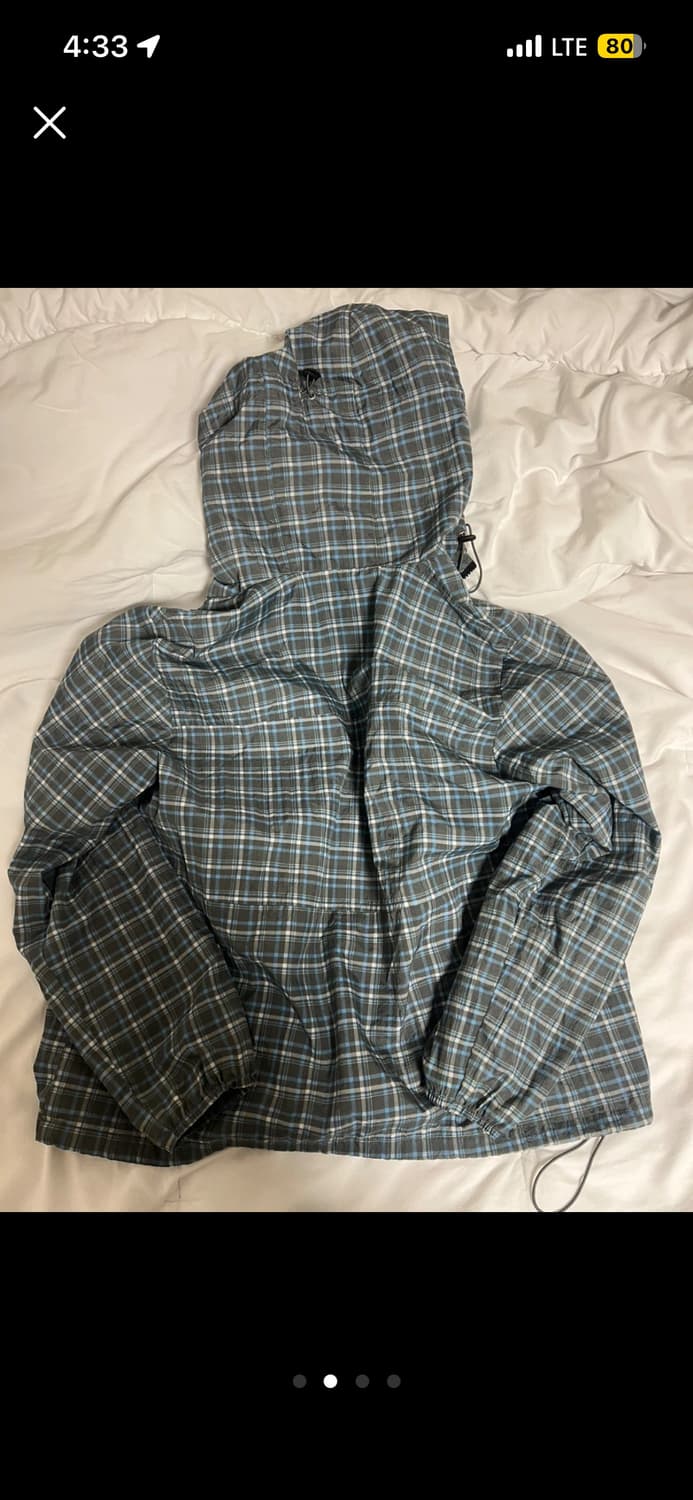 aeae 체크 패턴 바람막이 os 상품이미지2