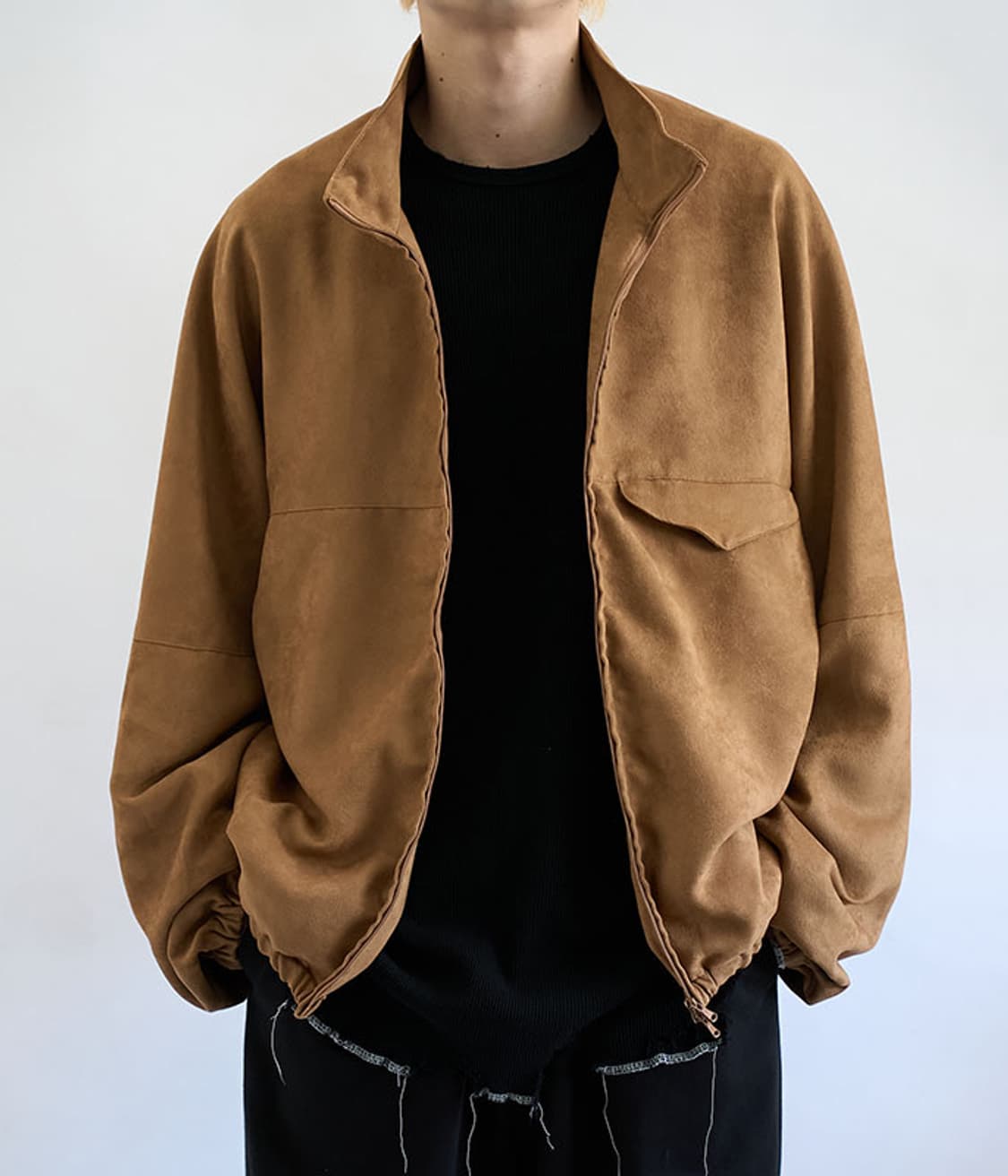 안셀름ANCELlM 25FW 비건 스웨이드 블루종 상품이미지5