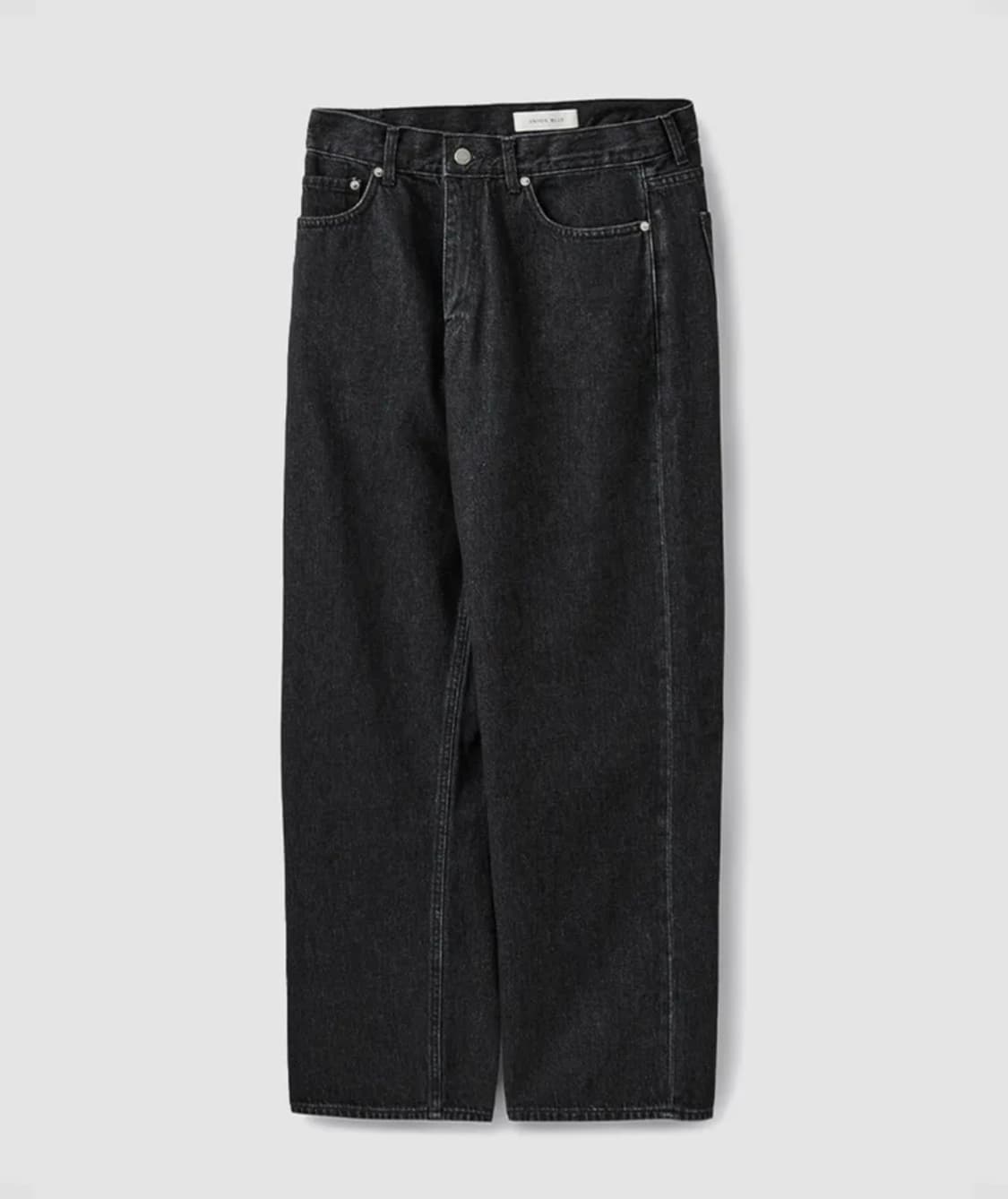 유니온블루 아콘 와이드 데님팬츠 워시드블랙 30사이즈 상품이미지2