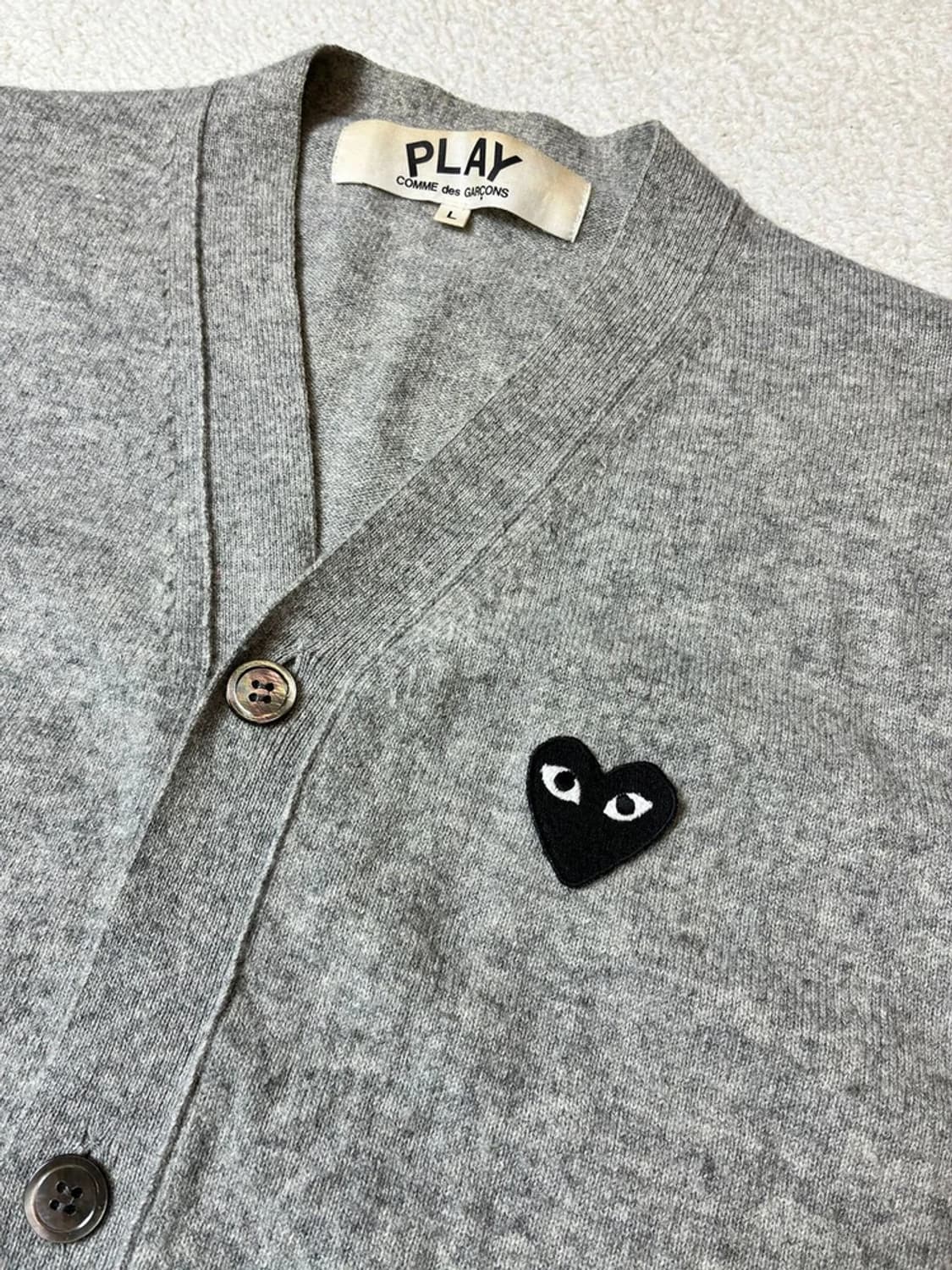 꼼데가르송 하트 로고 니트 가디건 PN7154 상품이미지5