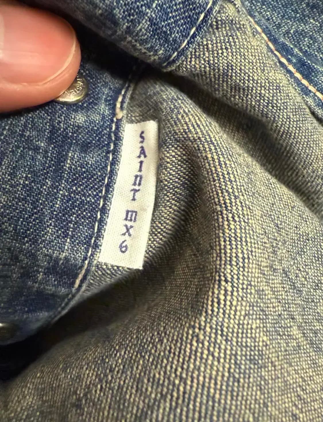 [L]세인트미카엘 더블니 페인터 데님 팬츠 상품이미지4