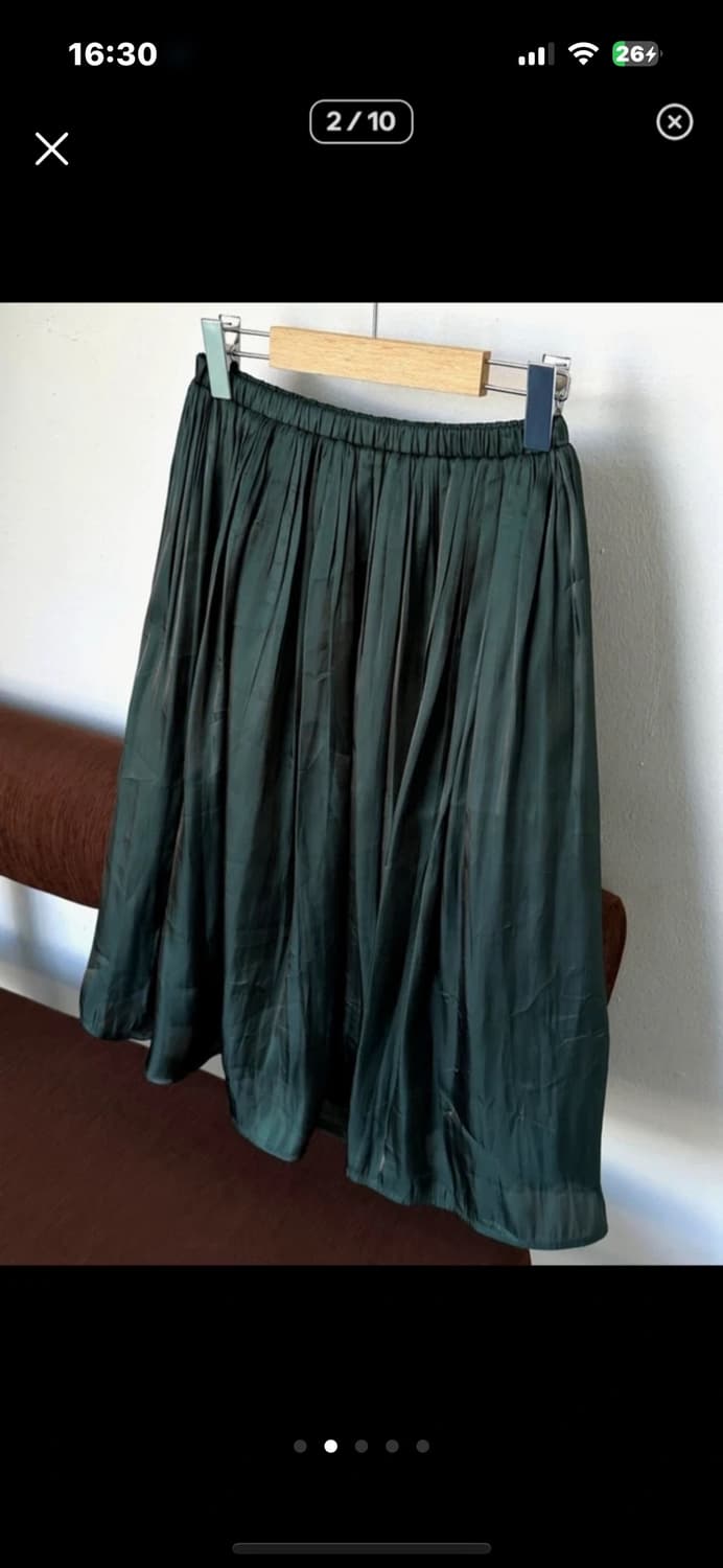 딥 그린 스커트  상품이미지2