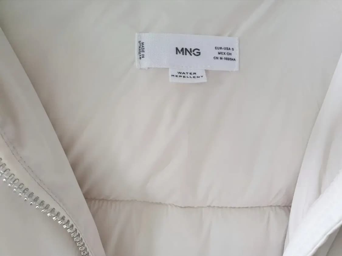 망고 아이보리패딩 후드패딩 상품이미지4
