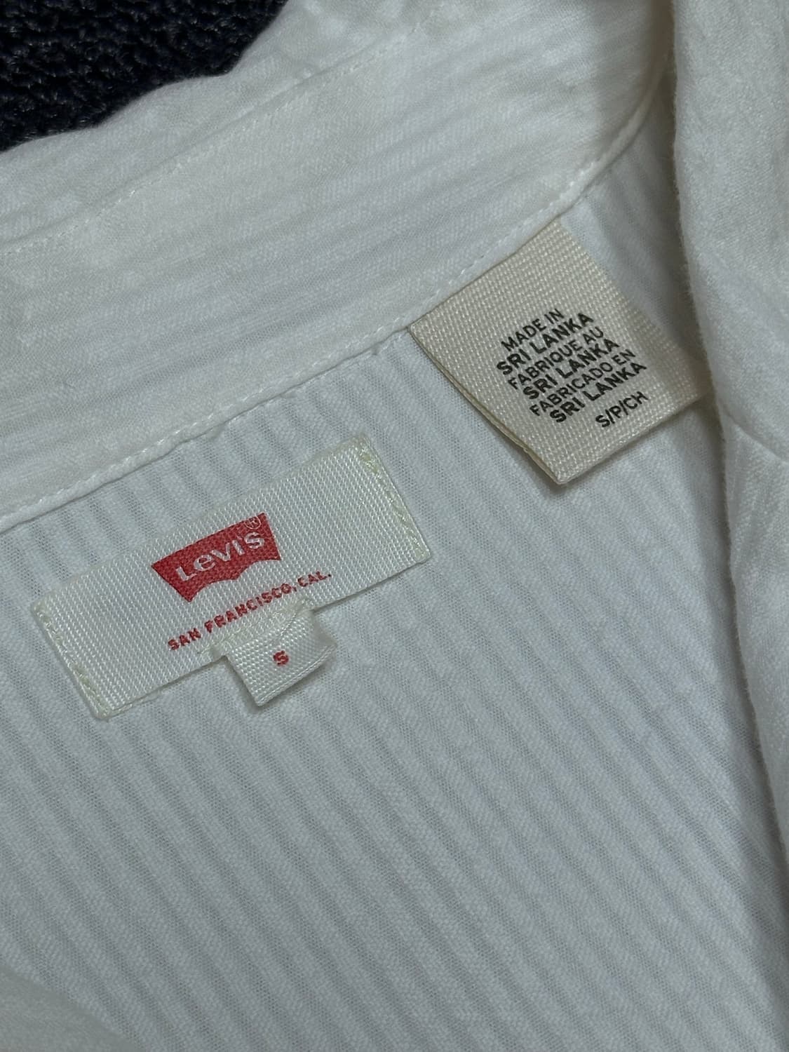 Levi’s 리바이스 화이트탭 반팔셔츠 S사이즈  상품이미지7
