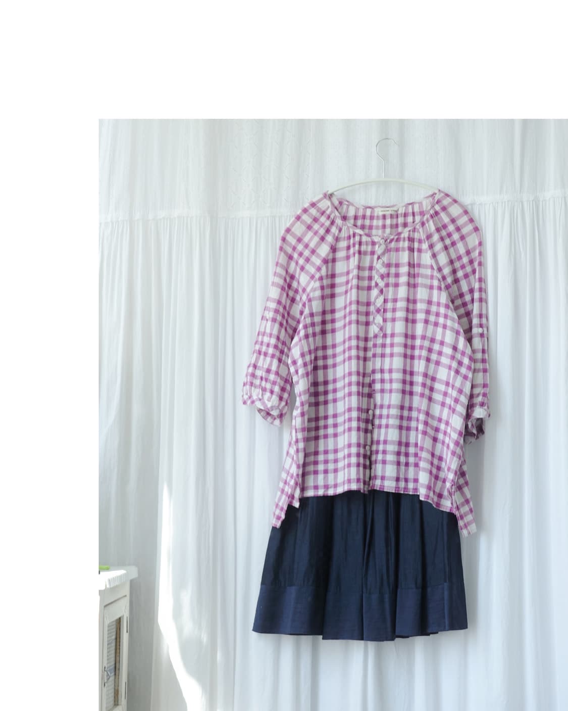 Navy natural purple check 상품이미지8