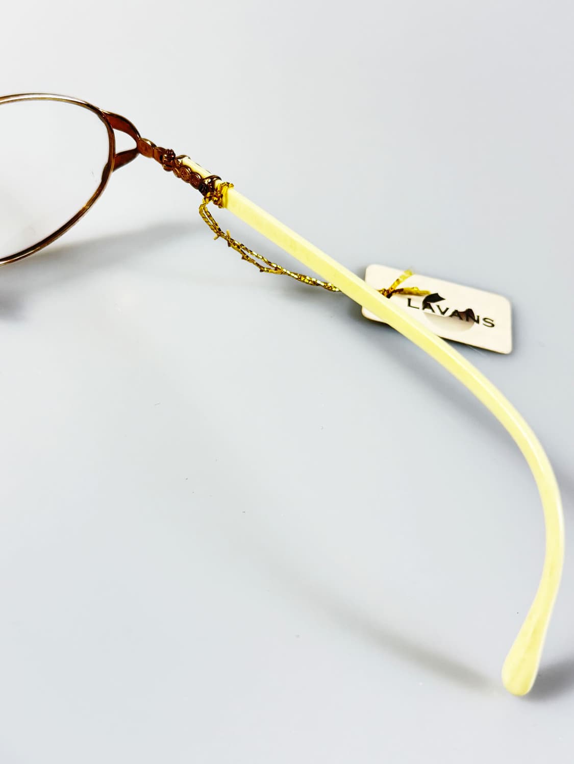 90s LAVANS 골드 슬림 오벌 프레임 빈티지 안경 상품이미지6