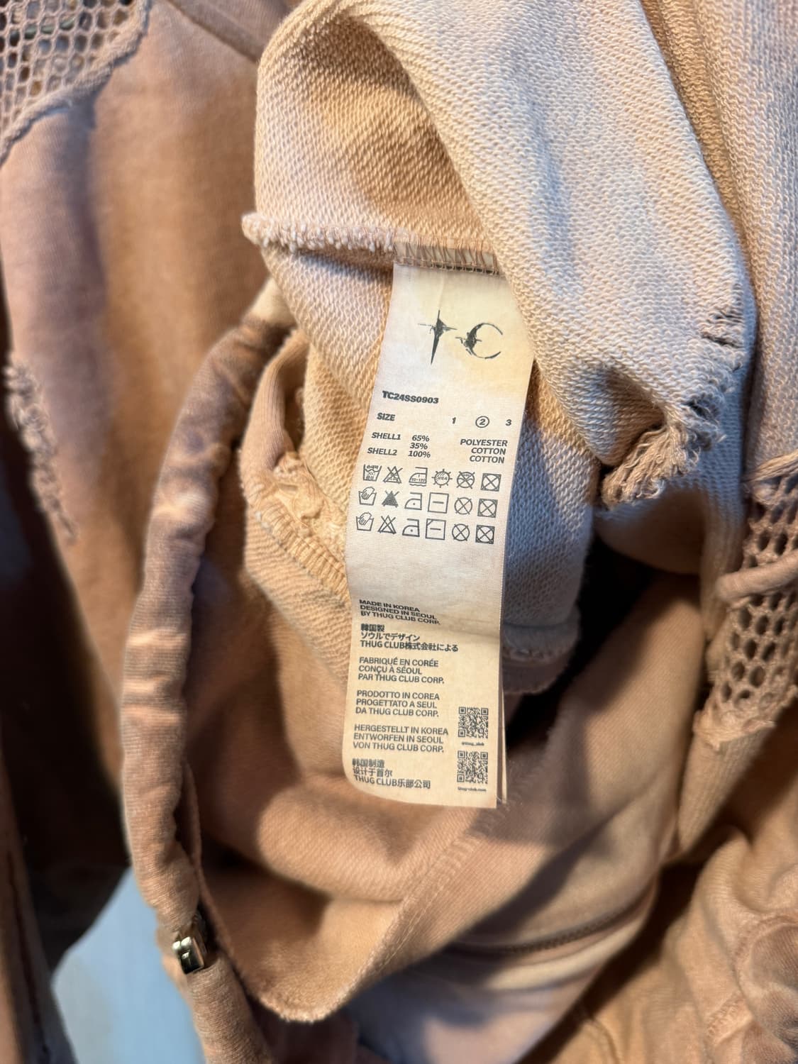 떠그클럽 후드집업 (새상품) 상품이미지6