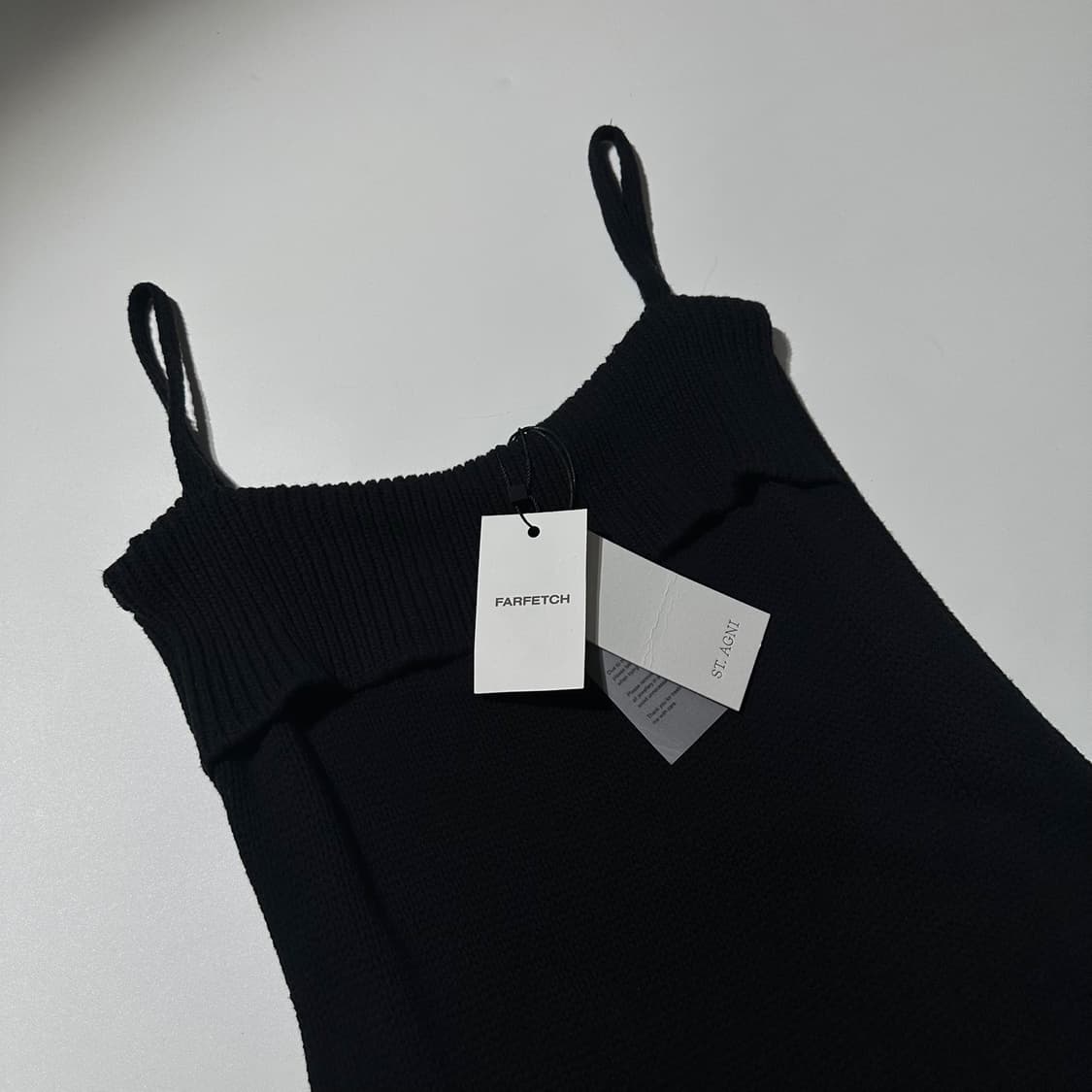 (새상품) 세인트 아그니 조지아 니트 드레스 블랙 상품이미지4